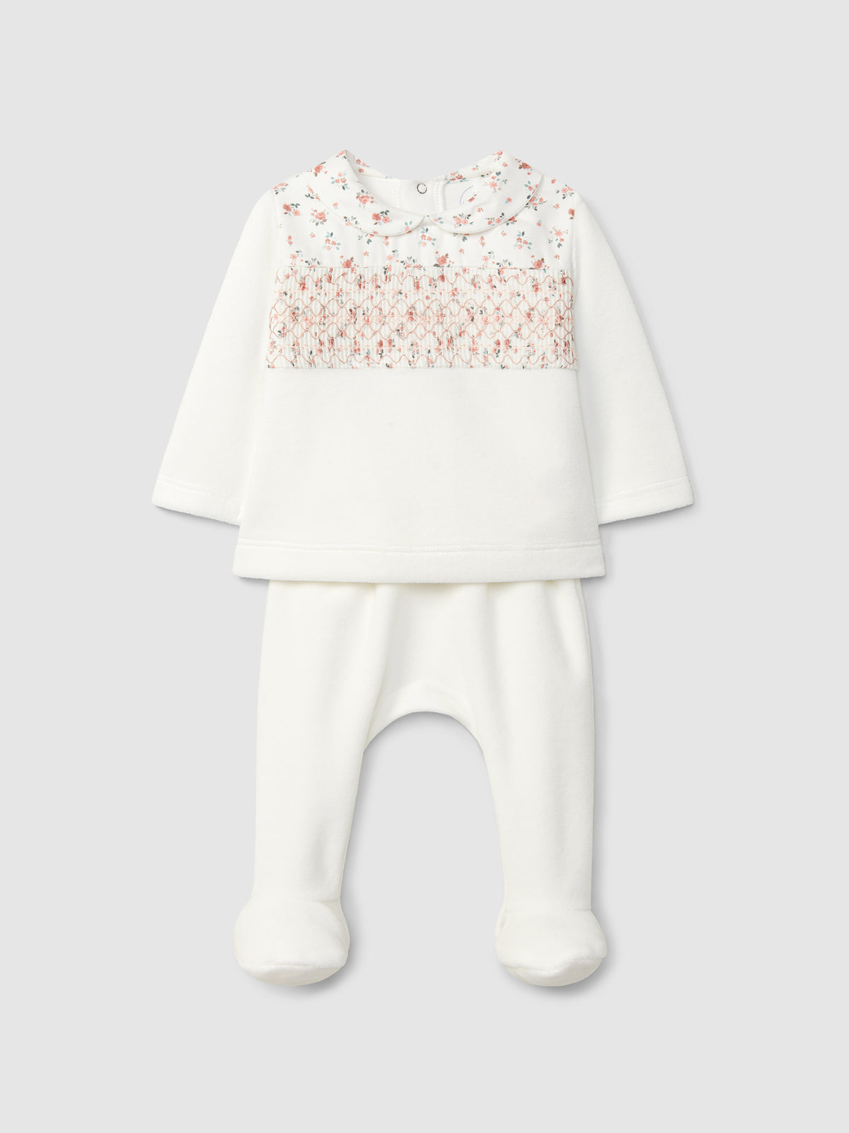 ENSEMBLE COMPOSE DE DEUX PIECES DETAIL DE SMOCKS