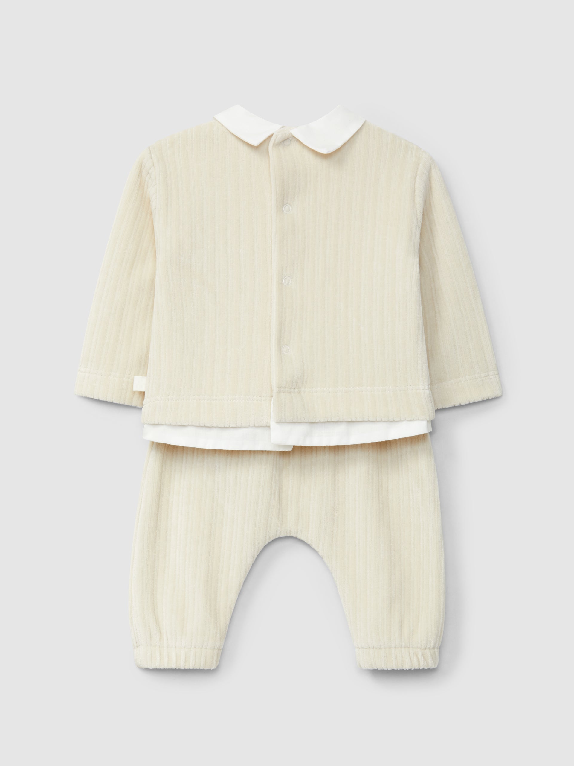 ENSEMBLE DEUX PIECES VELOURS CANNELE