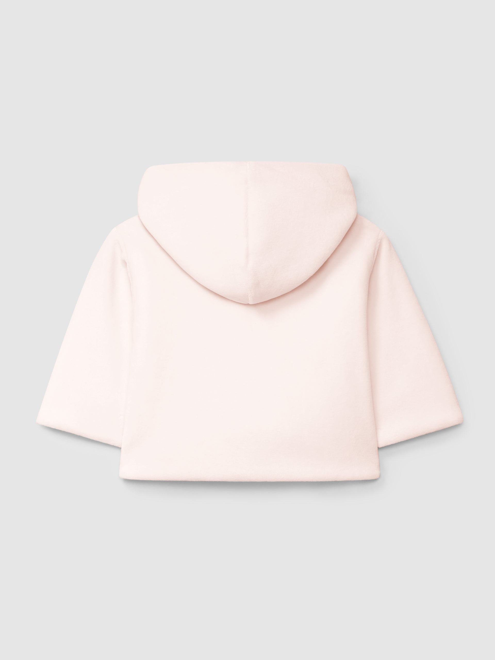 GILET A CAPUCHE UNI EN VELOURS