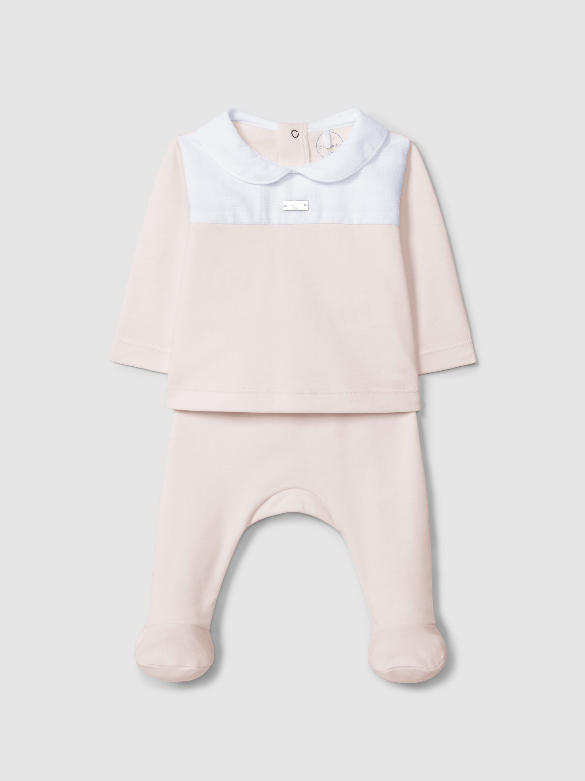 ENSEMBLE COMPOSE DE DEUX PIECES AVEC DETAIL JACQUARD A RAYURES