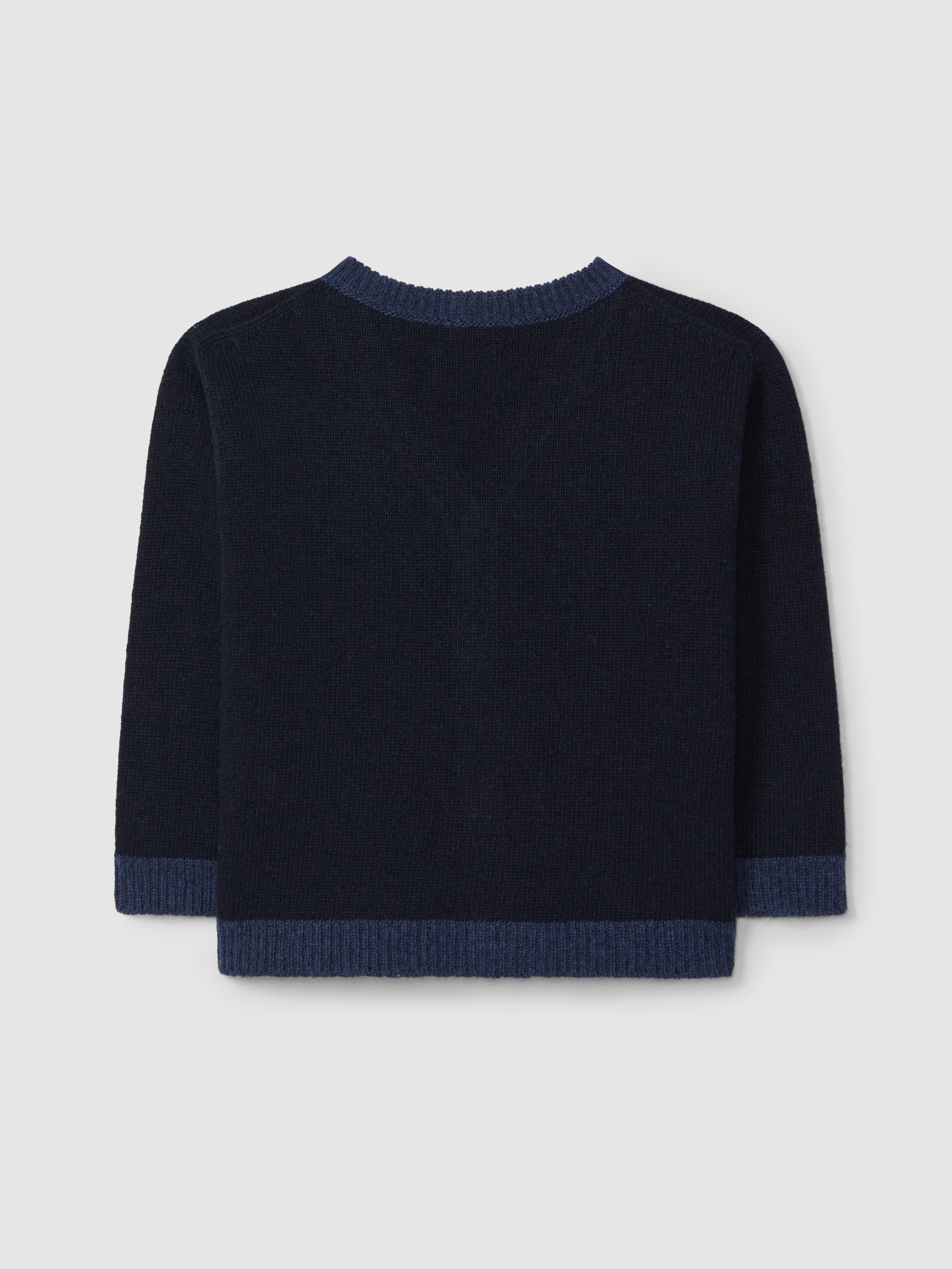 GILET COL EN V TRICOTE DE COULEUR EN CONTRASTE.