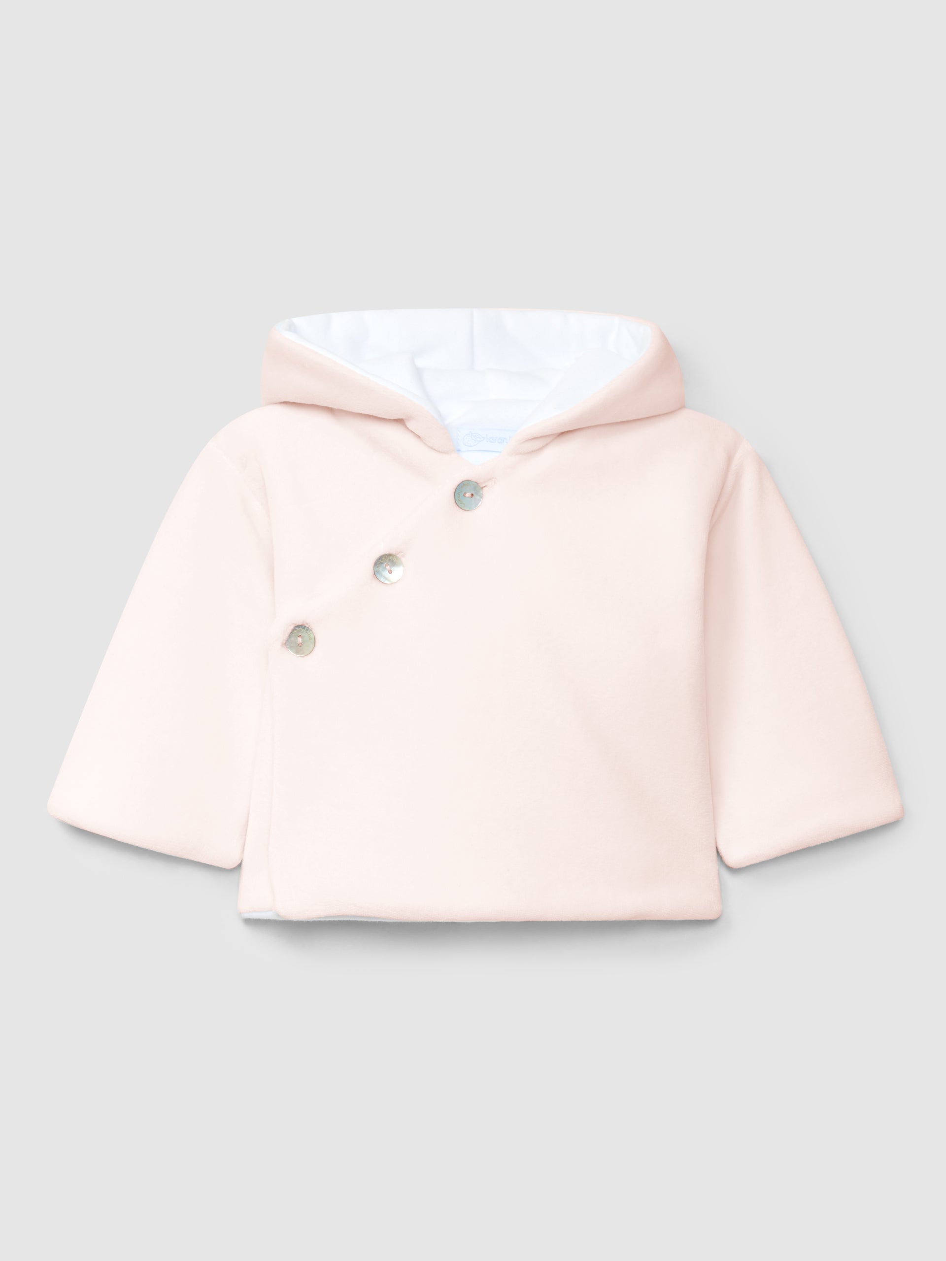 GILET A CAPUCHE UNI EN VELOURS