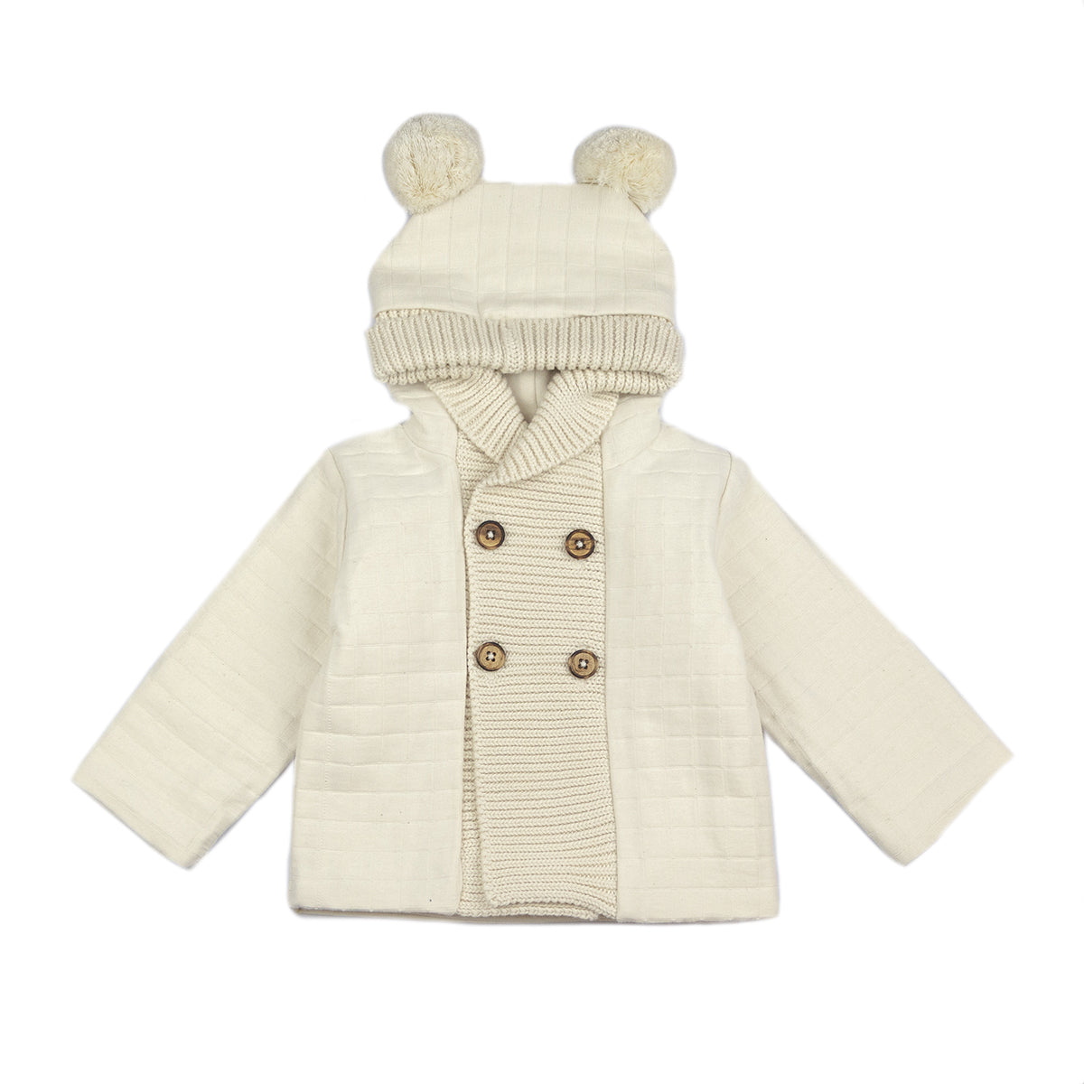 VESTE A CAPUCHE EN TISSU