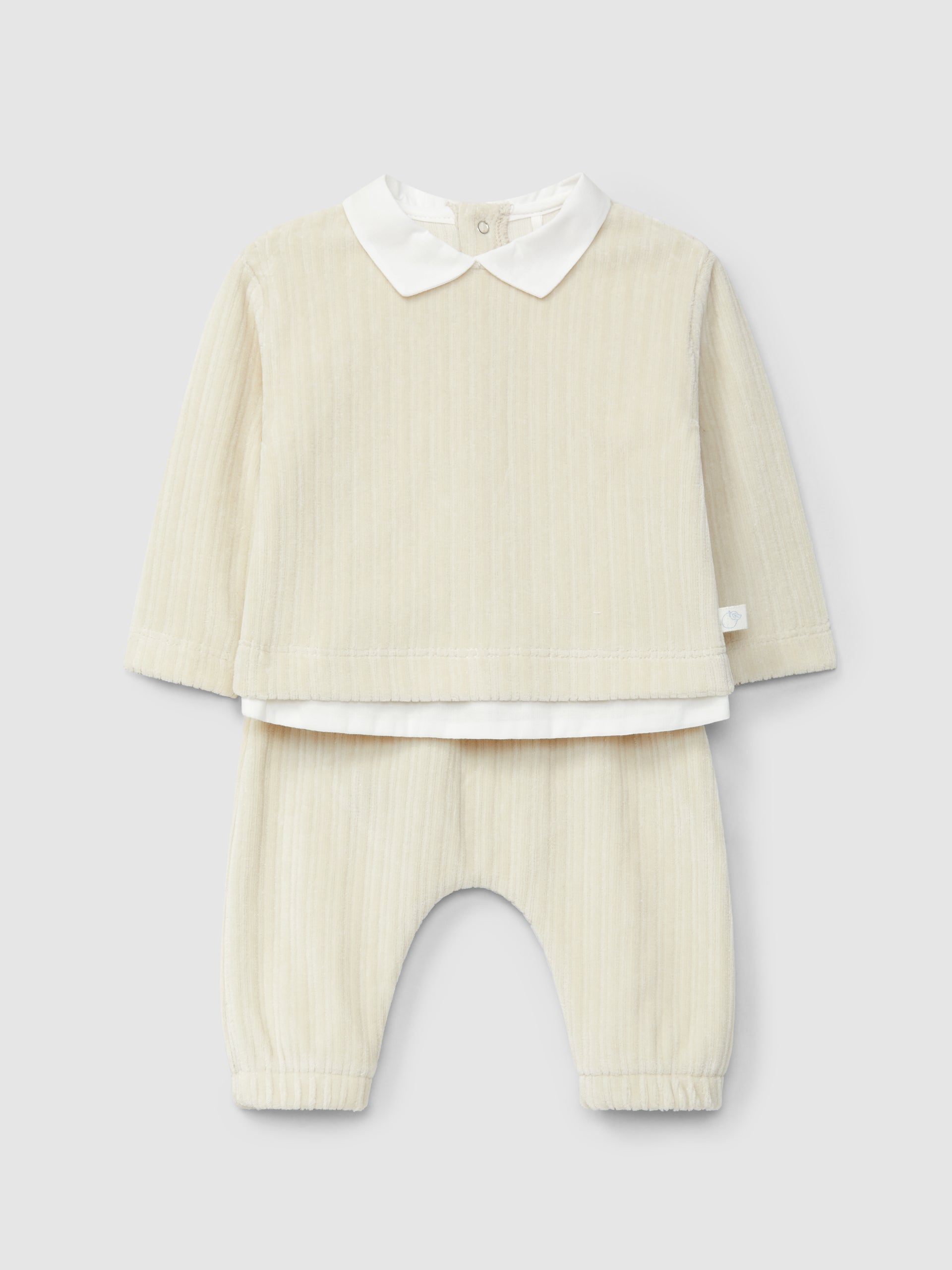 ENSEMBLE DEUX PIECES VELOURS CANNELE