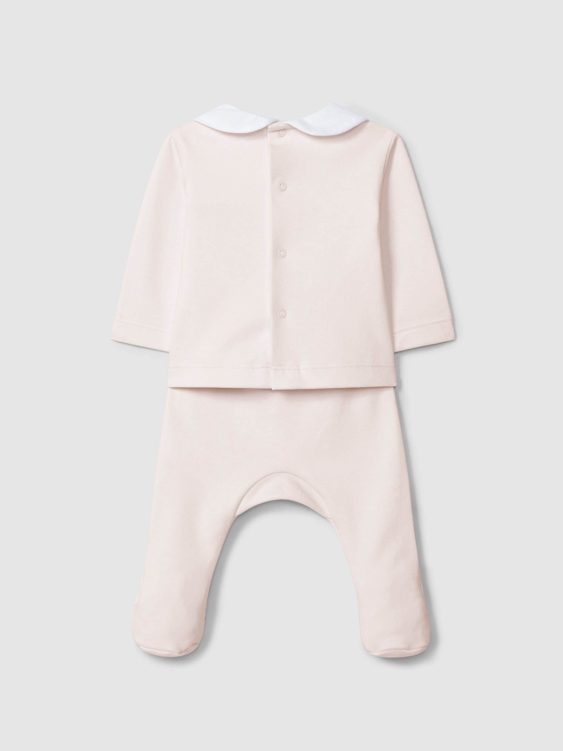 ENSEMBLE COMPOSE DE DEUX PIECES AVEC DETAIL JACQUARD A RAYURES