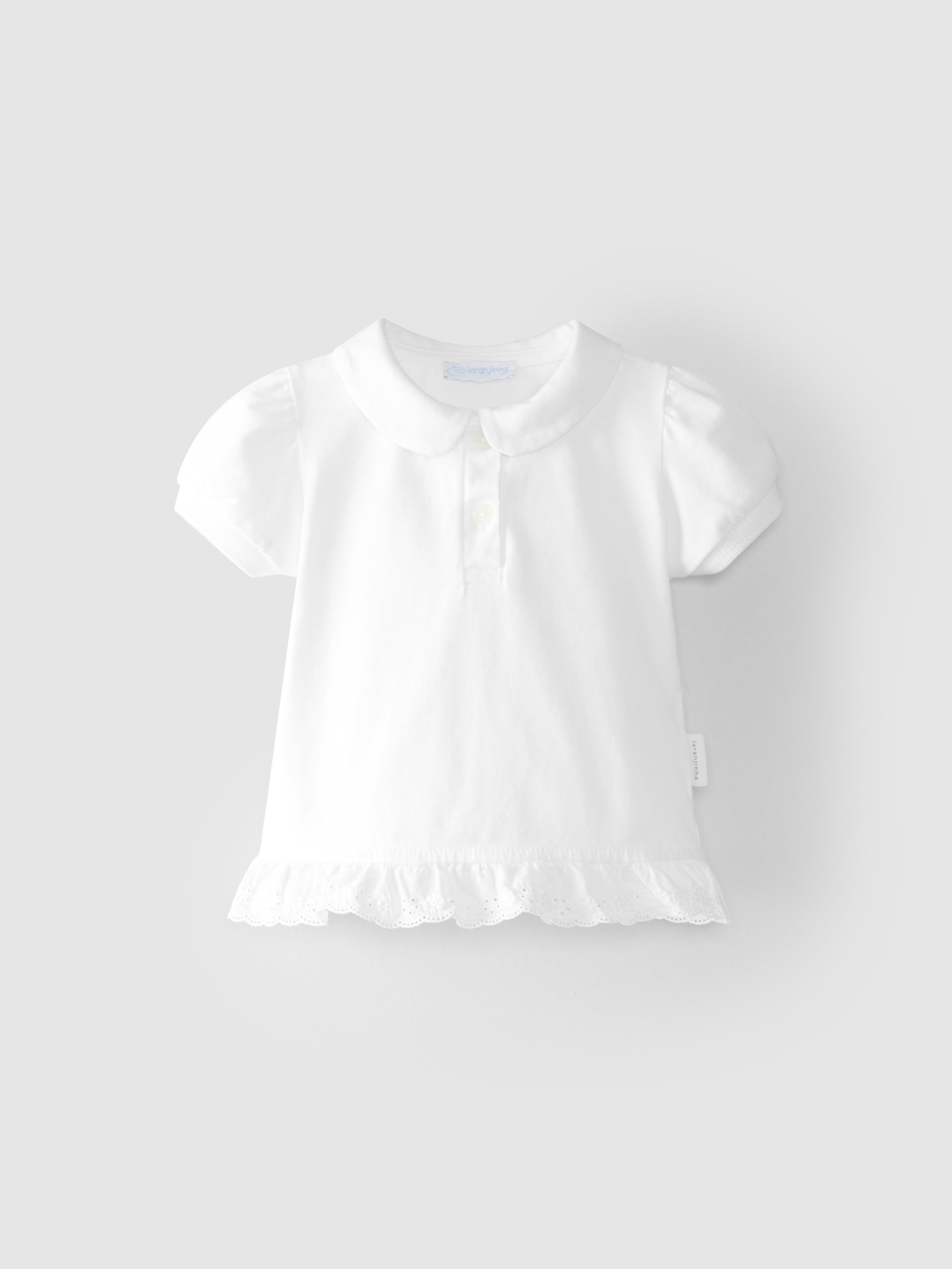 Polo avec broderie anglaise