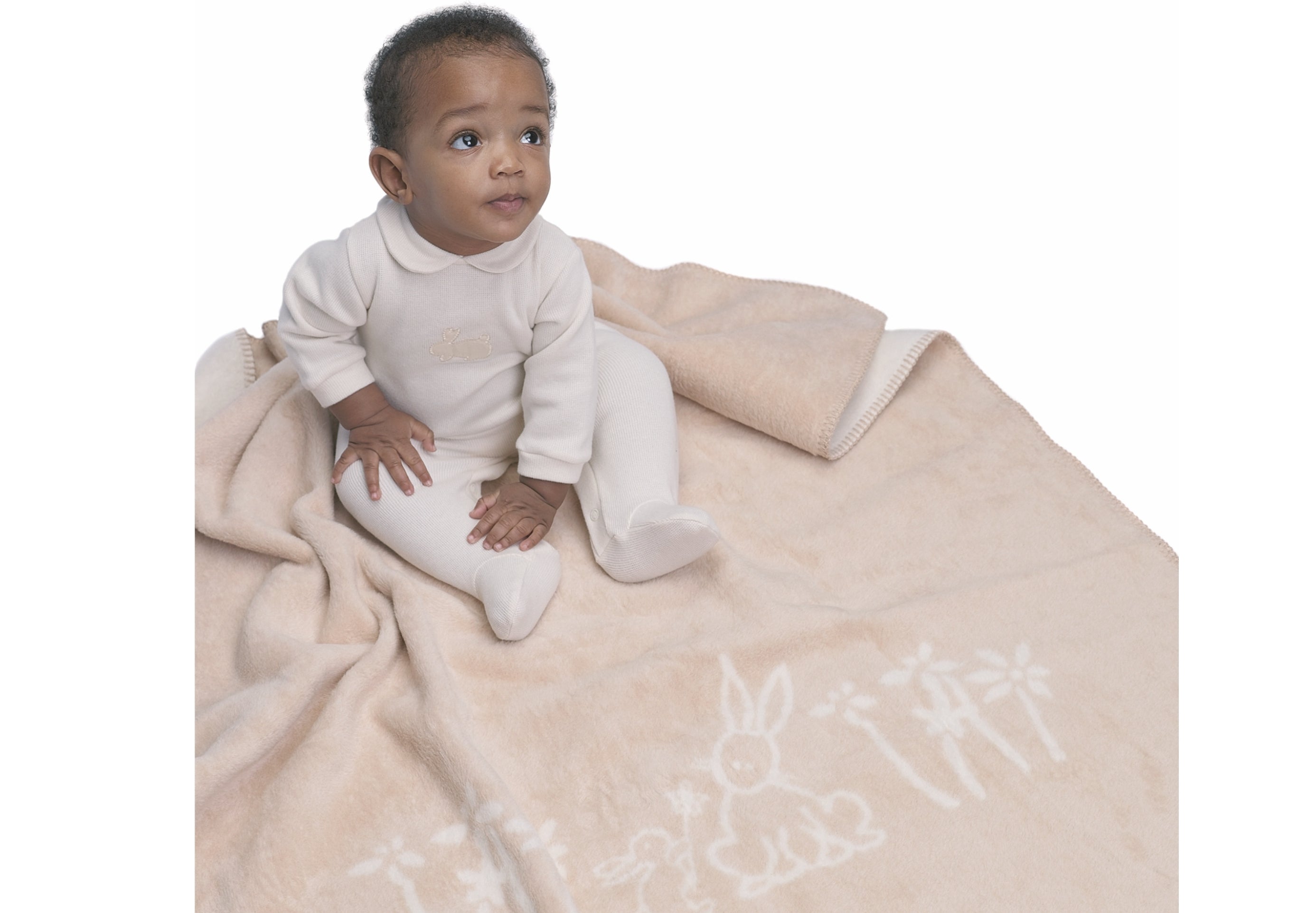 9152 SCRATCHED BLANKET WITH JACKAR RABBIT