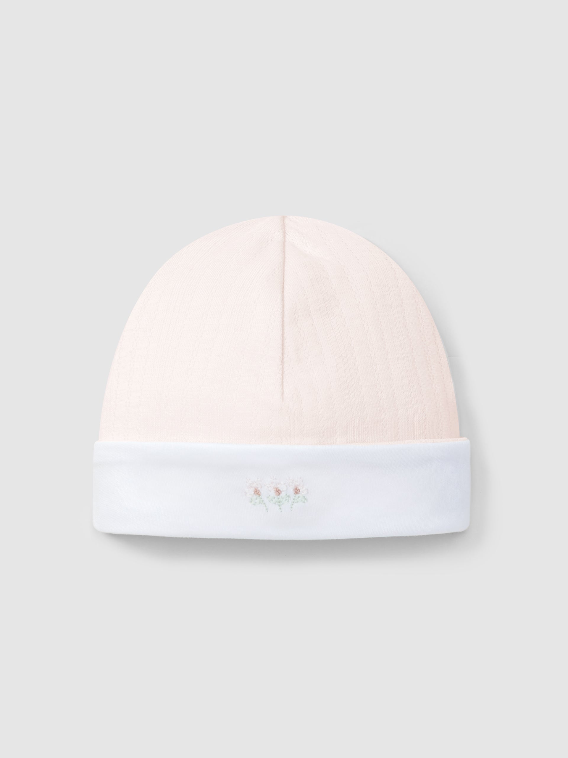 BONNET COTON BIOLOGIQUE AVEC DETAIL DE BRODERIE