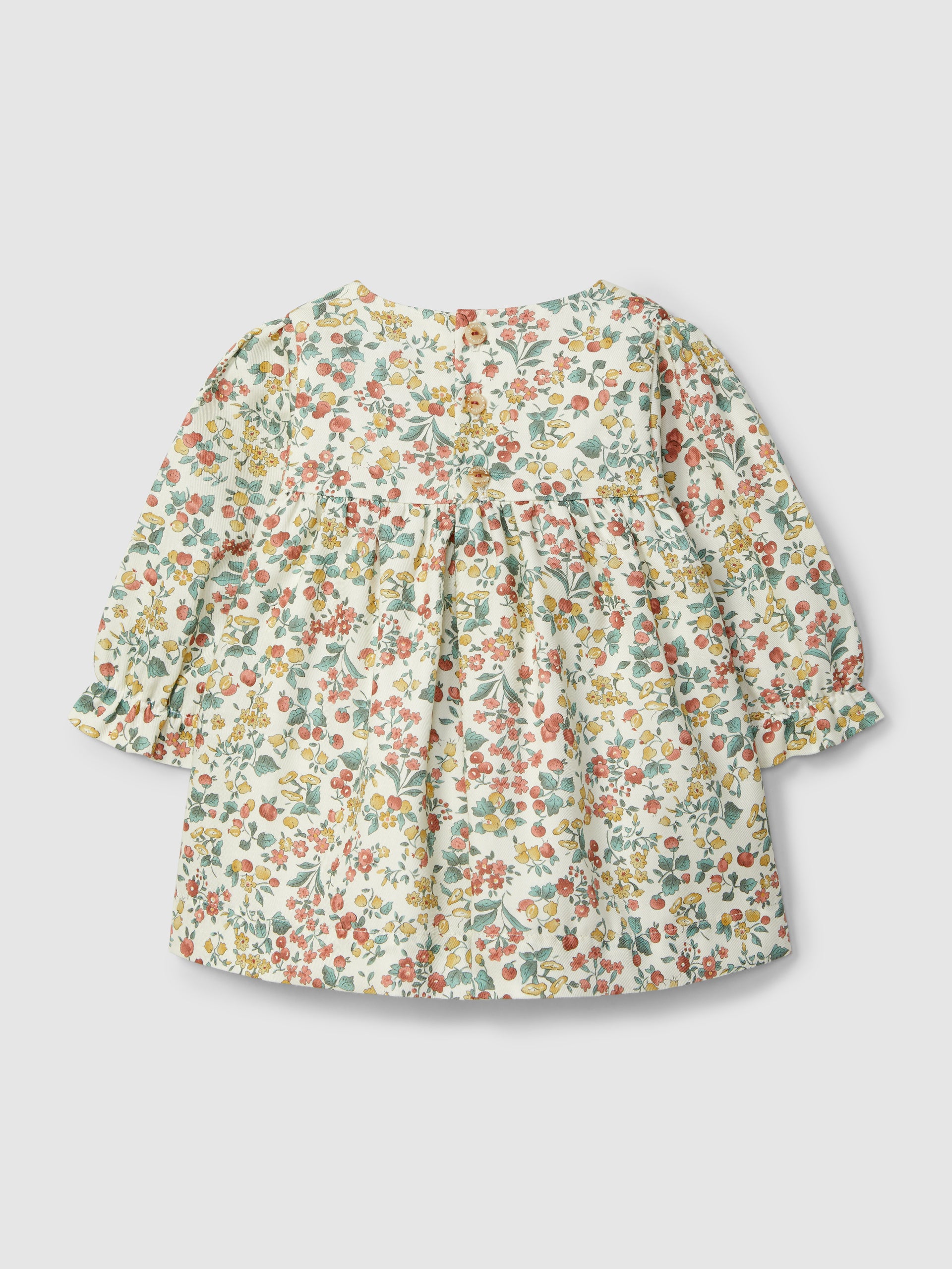 ROBE FLEURIE AVEC SMOCKS