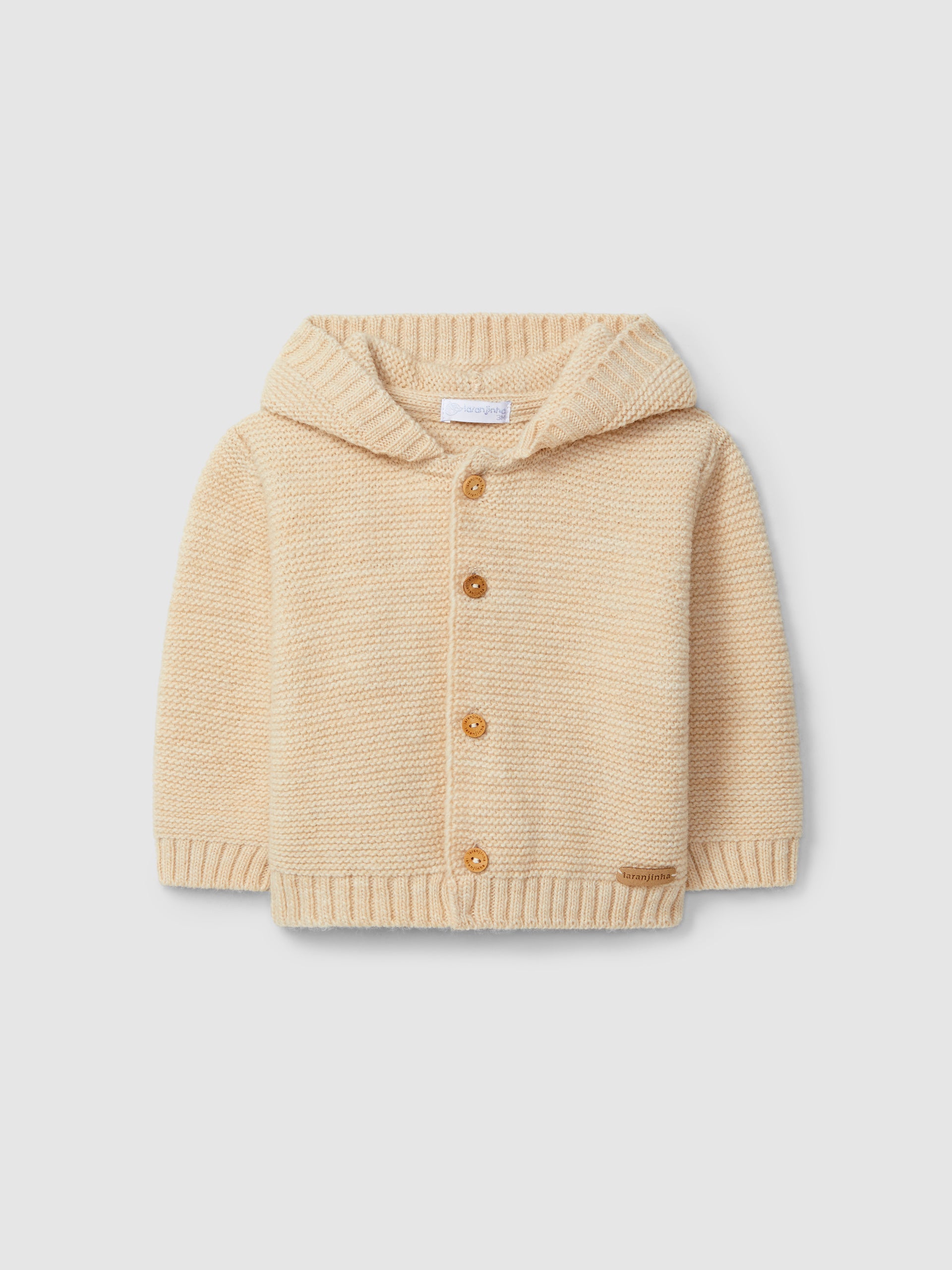 GILET TRICOTE A CAPUCHE