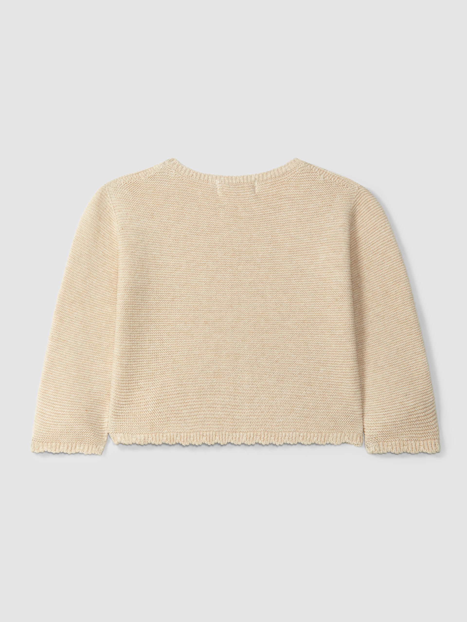 GILET COURT TRICOTE AVEC DETAIL EN ARRONDI