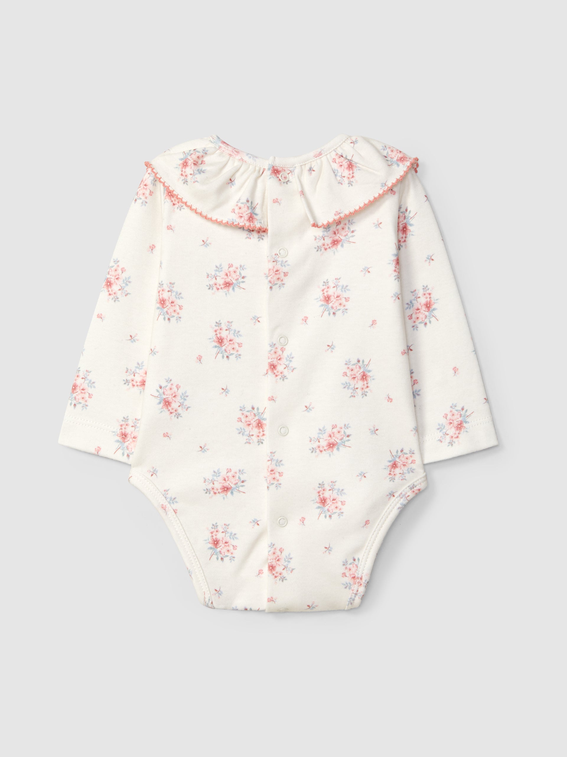 BODY IMPRIME A FLEURS AVEC DETAIL DE VOLANT