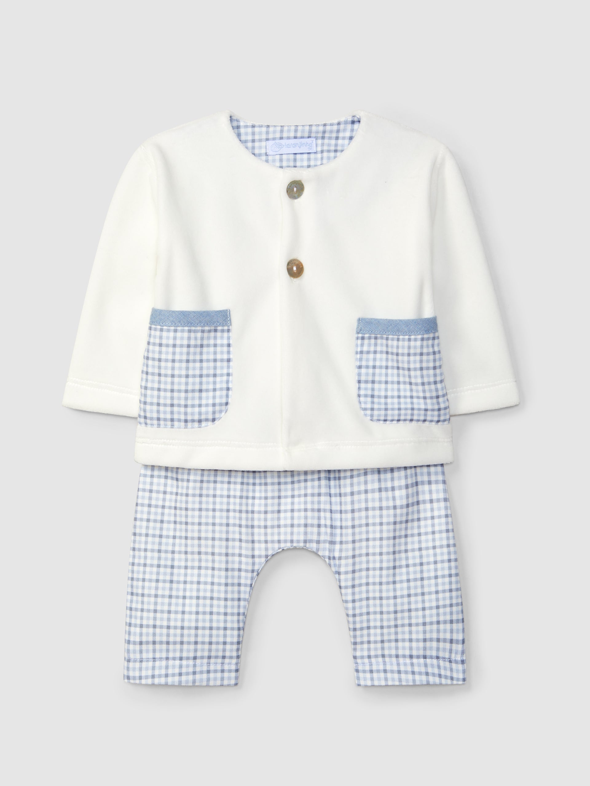 ENSEMBLE DE DEUX PIECES CARREAUX