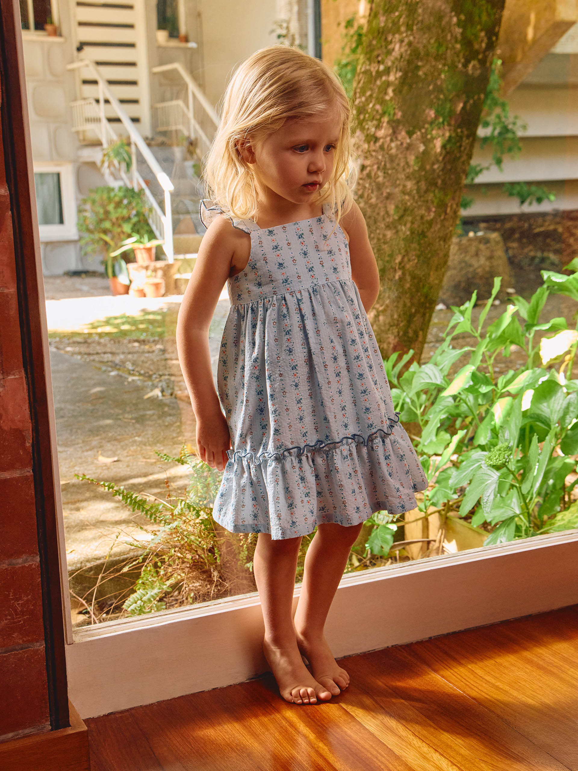 ROBE SEERSUCKER IMPRIME FLEURI