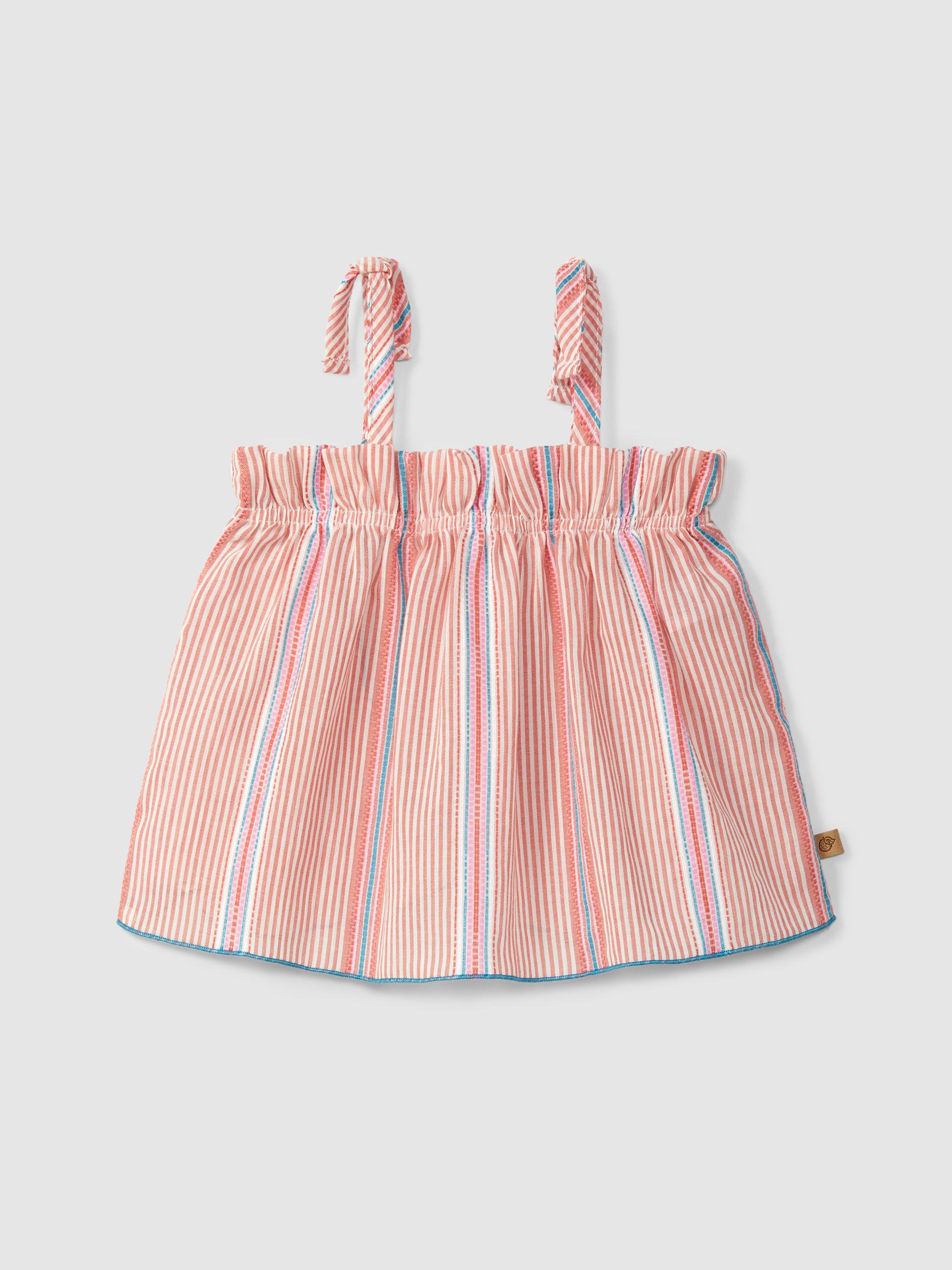 TOP EN TISSU A RAYURES JACQUARD