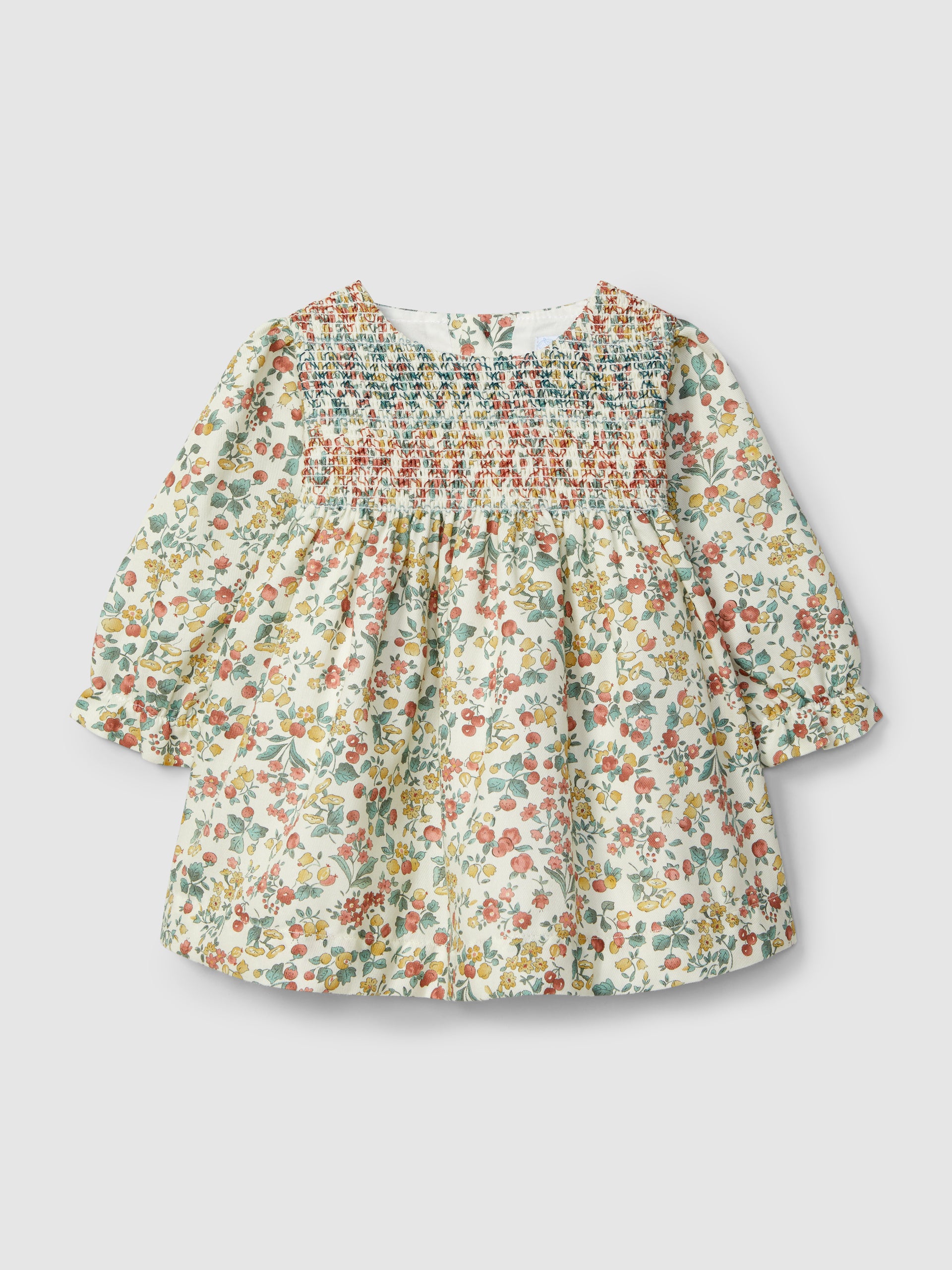 ROBE FLEURIE AVEC SMOCKS