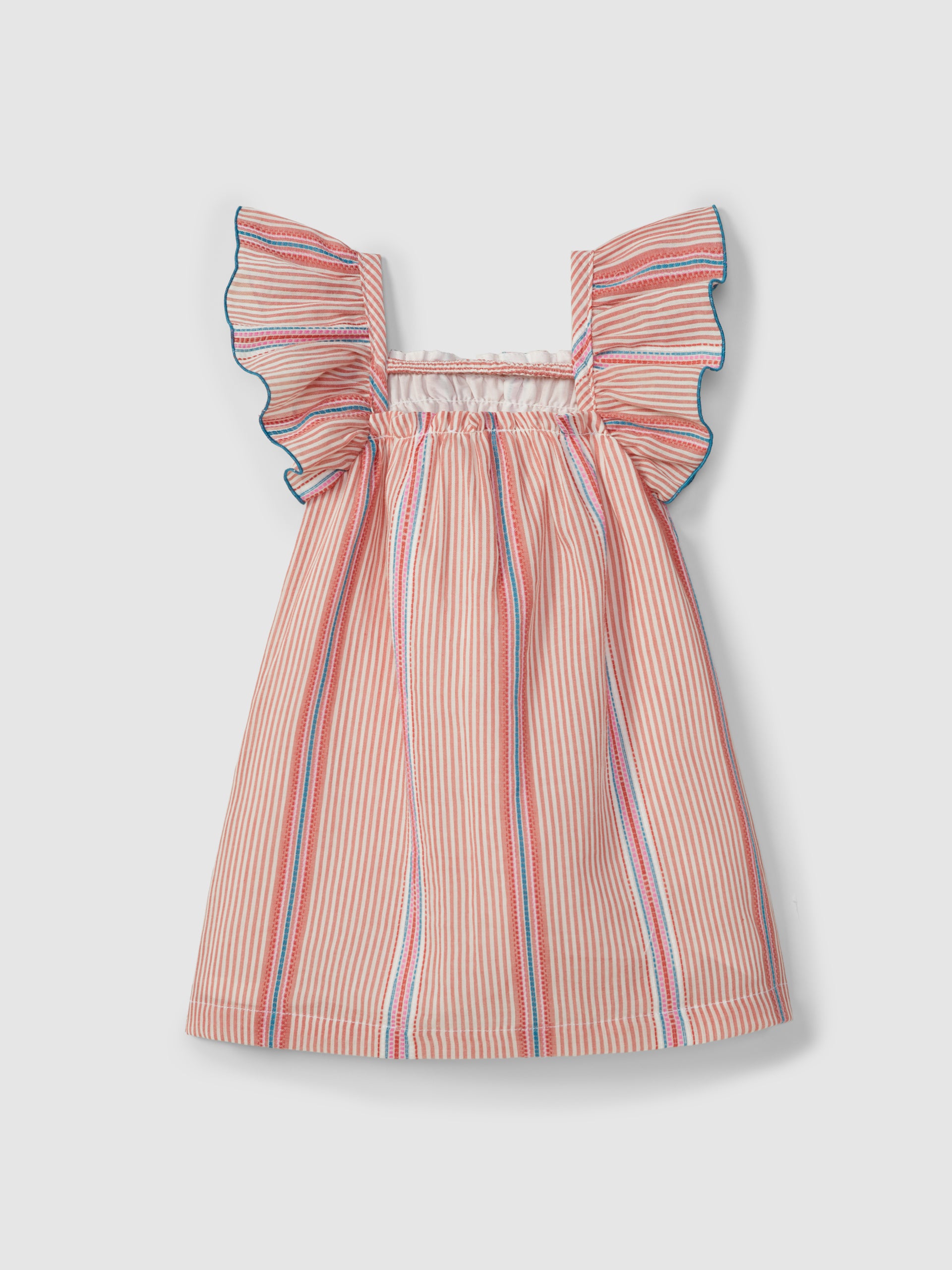 ROBE EN TISSU A RAYURES JACQUARD