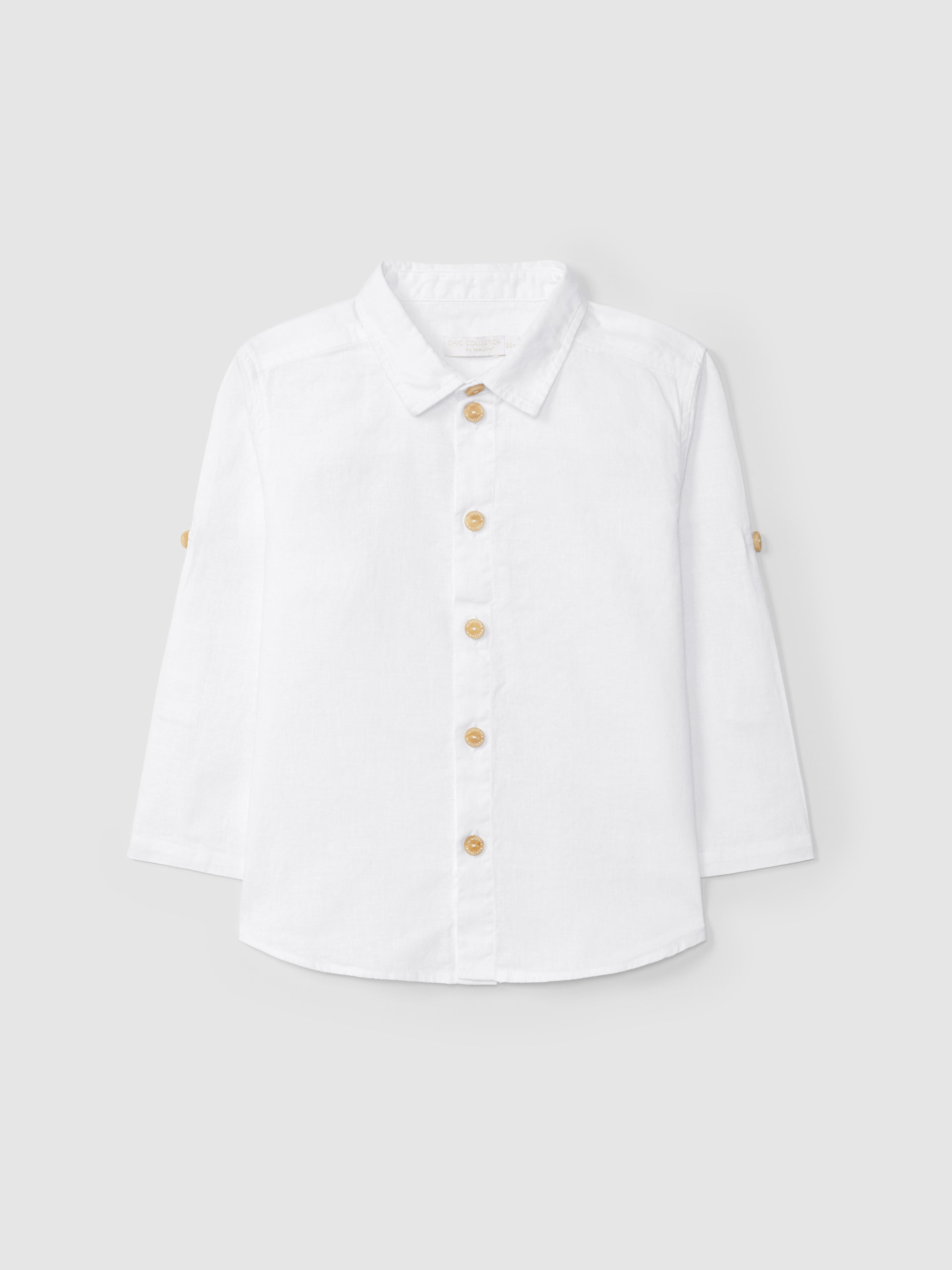 CHEMISE UNIE A COL