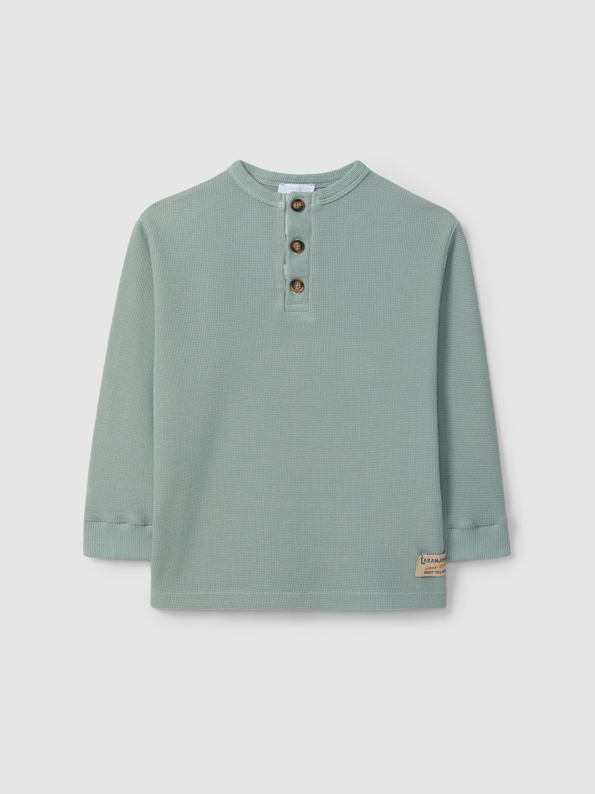 LONGSLEEVE COL MAO EN MAILLE GAUFREE