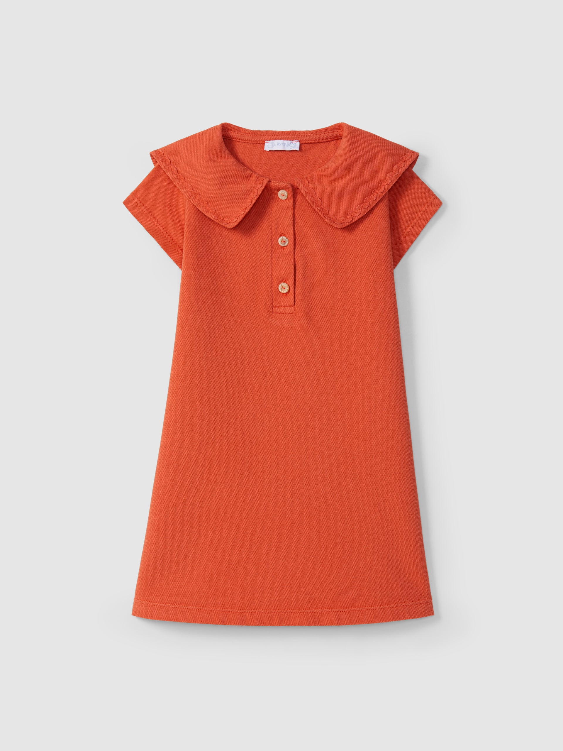 ROBE PIQUE AVEC DETAIL DE GALON
