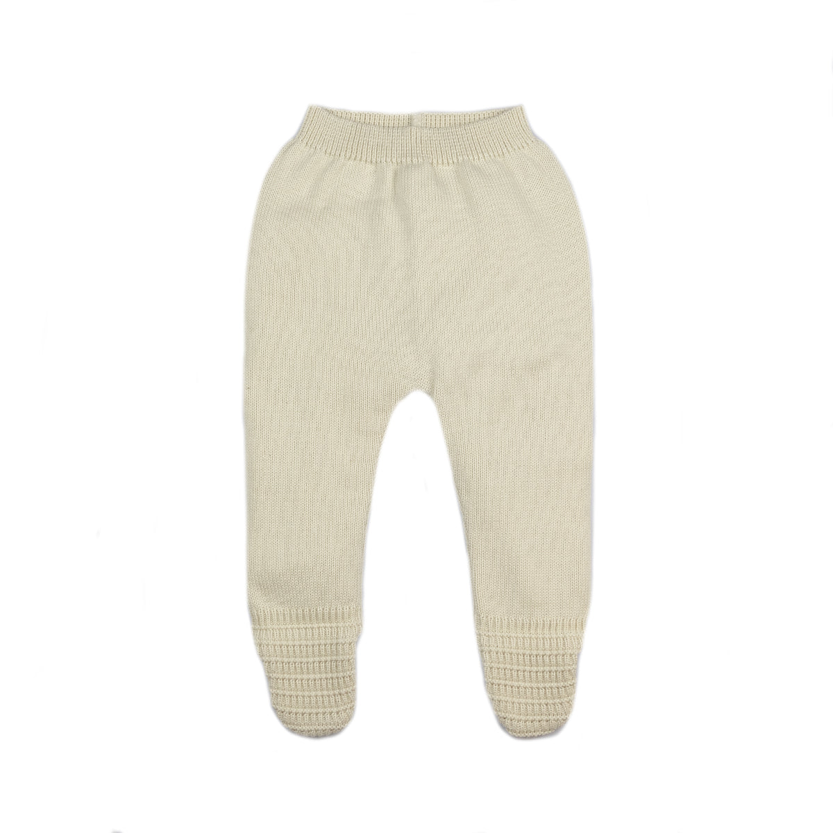 PANTALON EN TRICOT A PIEDS