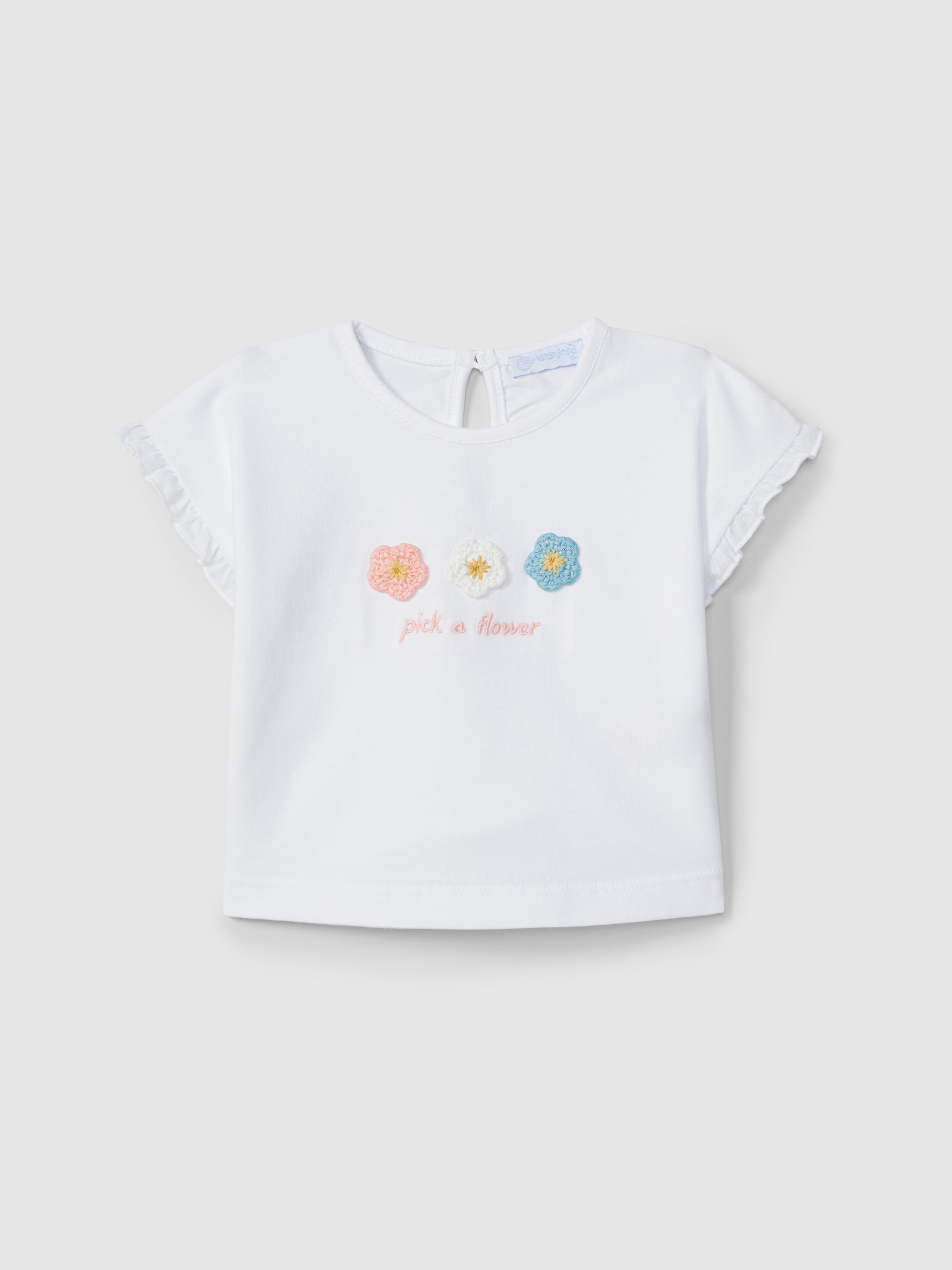 T-SHIRT FLEURS EN CROCHET