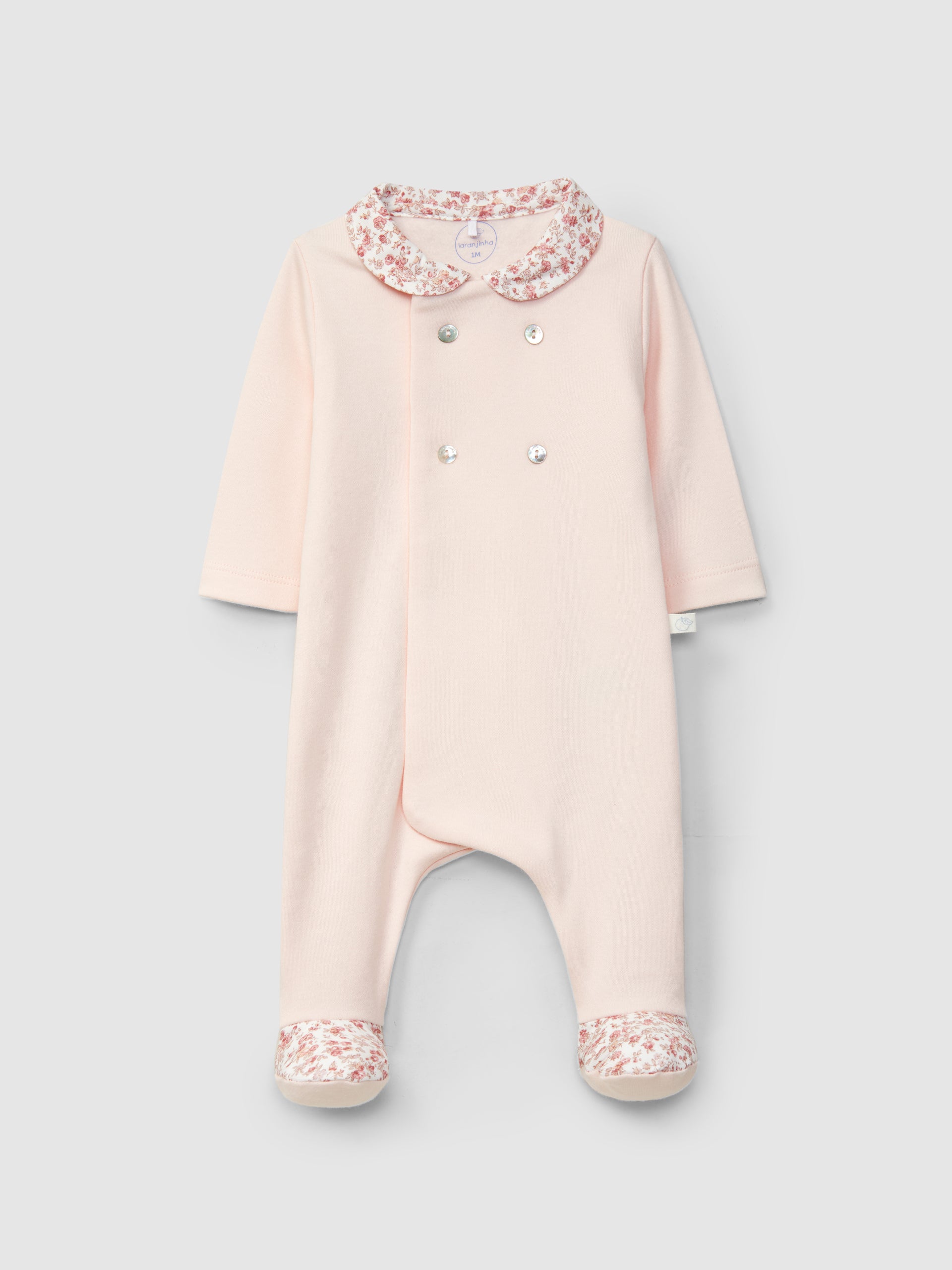 BABYGROW EN MAILLE DE COTON AVEC DECORATIFS