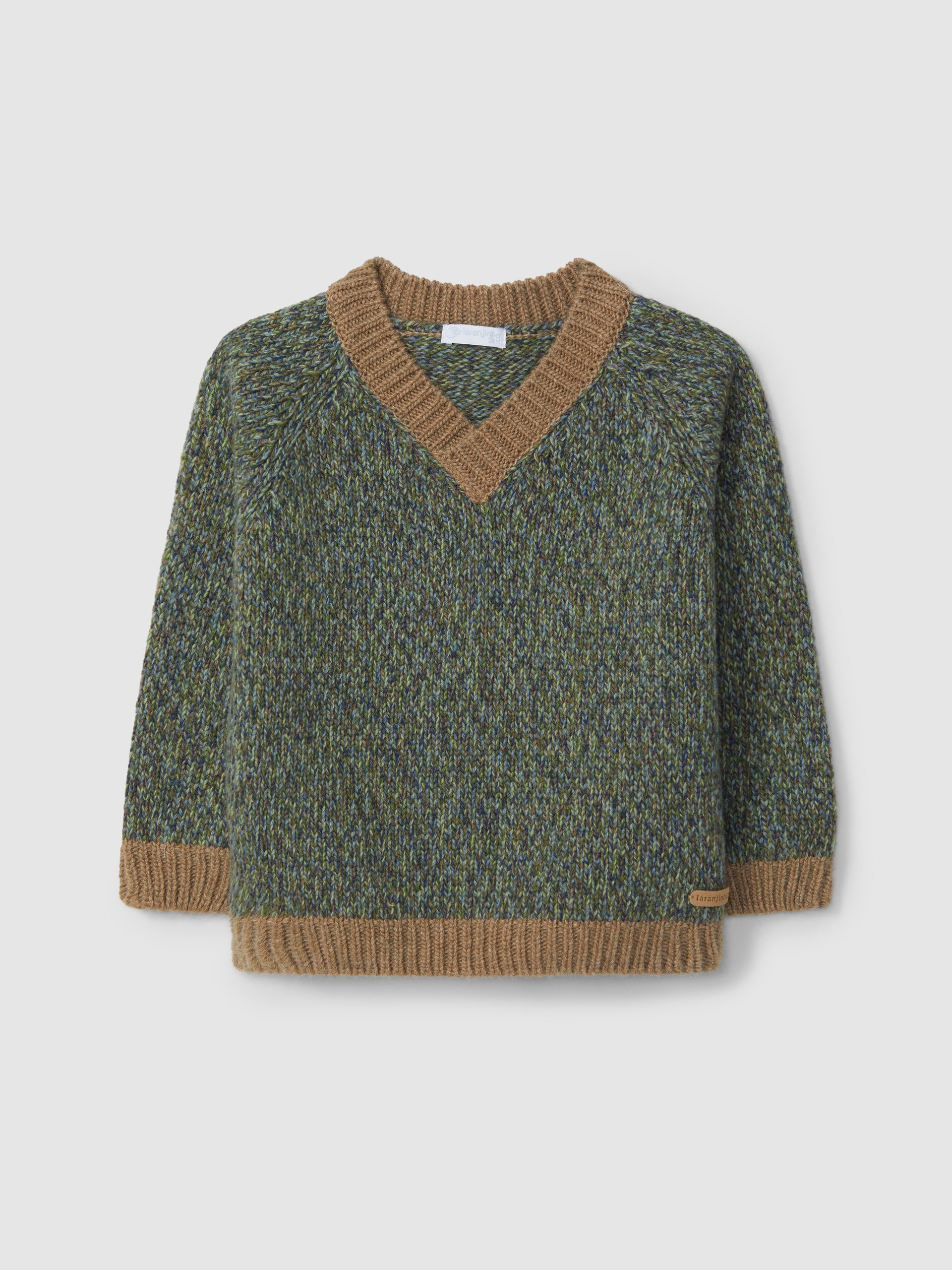 PULL TRICOTE COL EN V