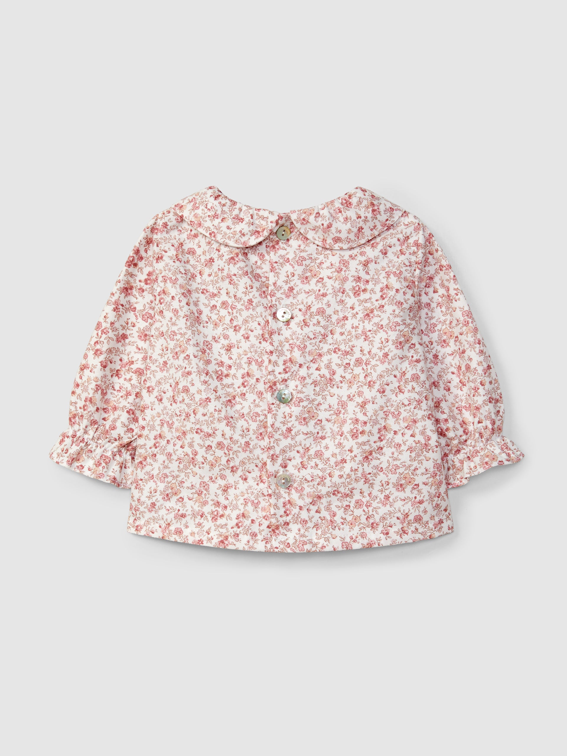 BLOUSE FLEURIE AVEC SMOCKS