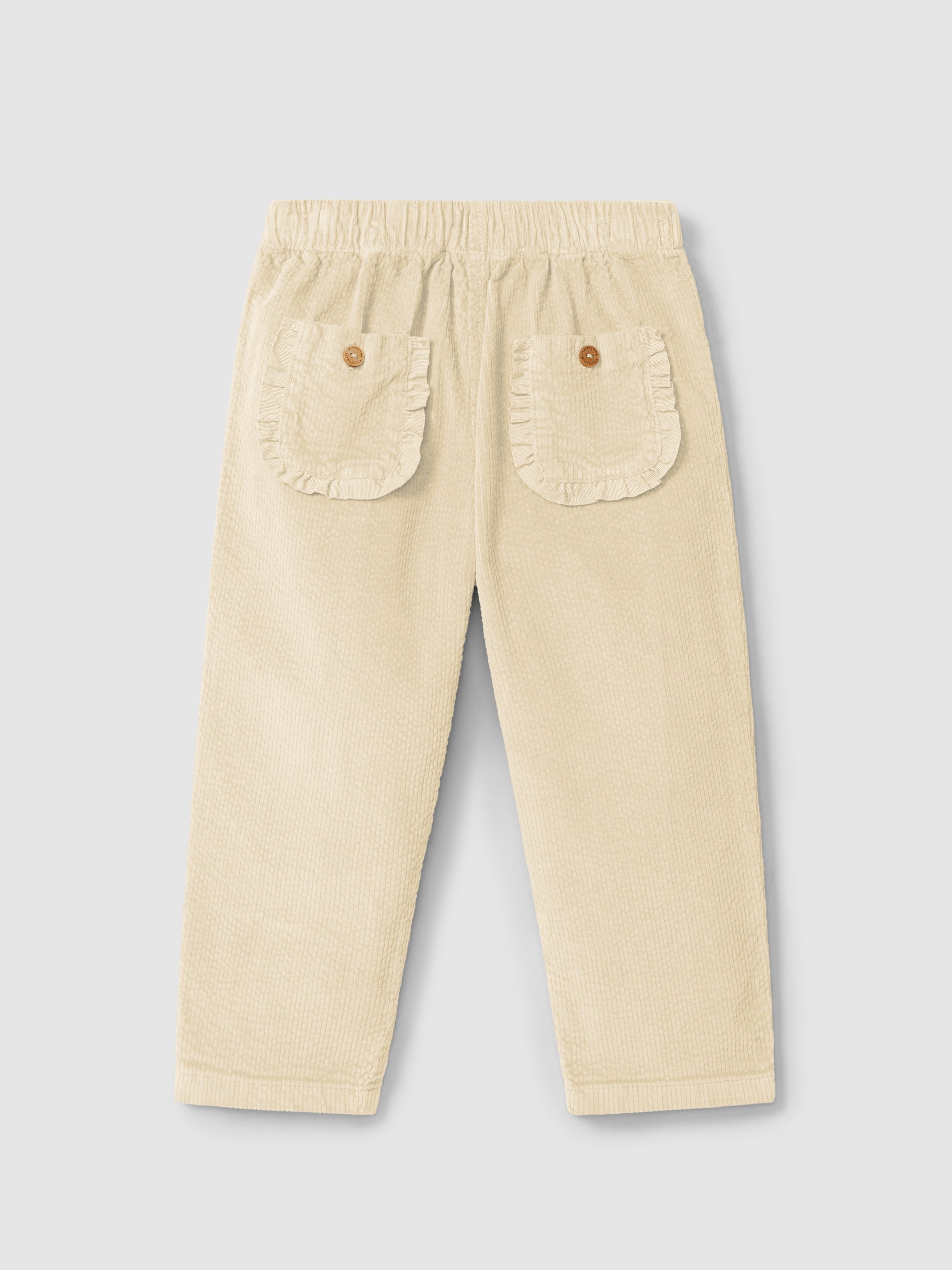 PANTALON PULL-UP AVEC DETAIL DE VOLANT SUR LES POCHES
