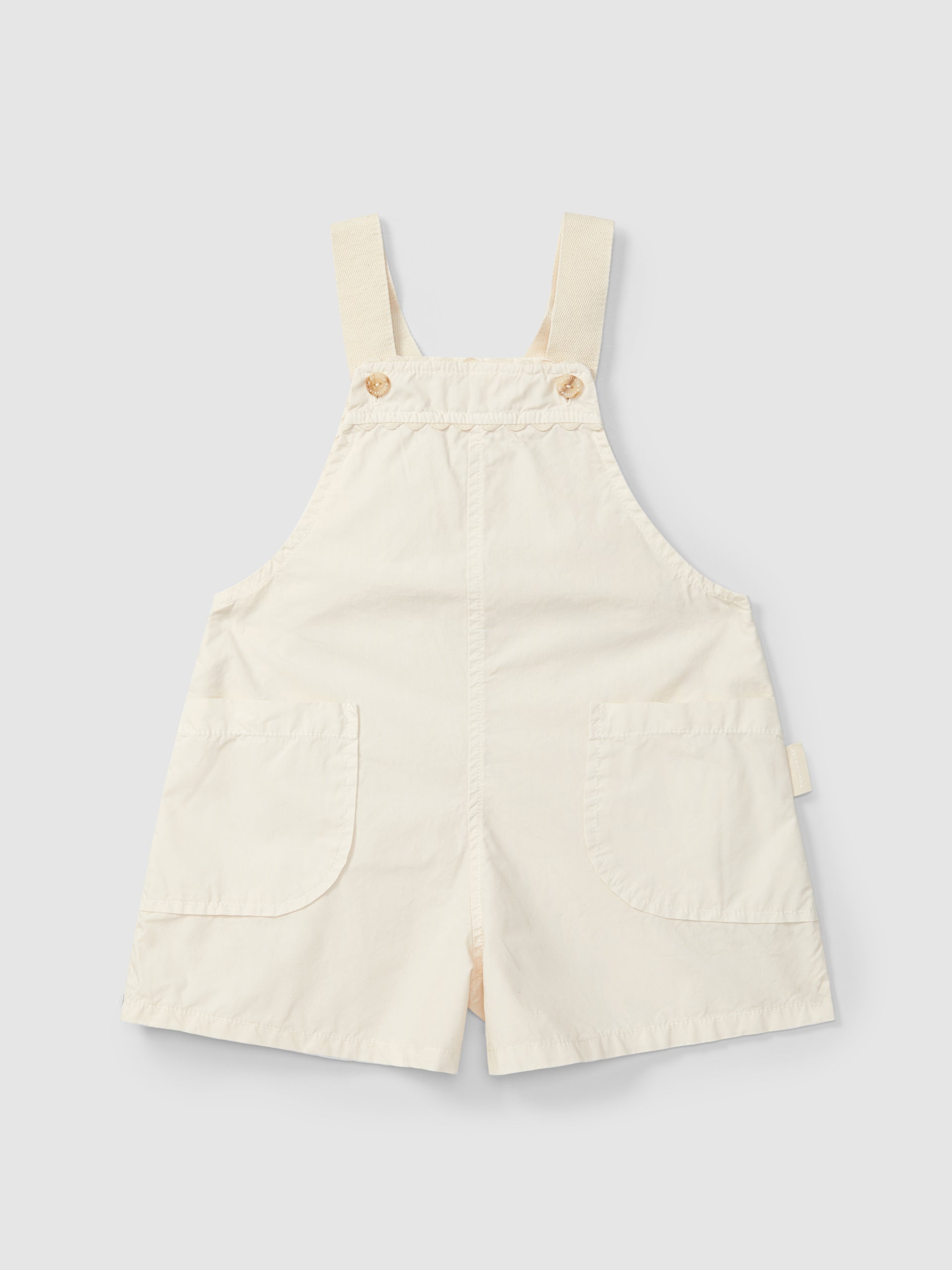 SHORT-SALOPETTE EN SERGE AVEC DETAIL DE GALON