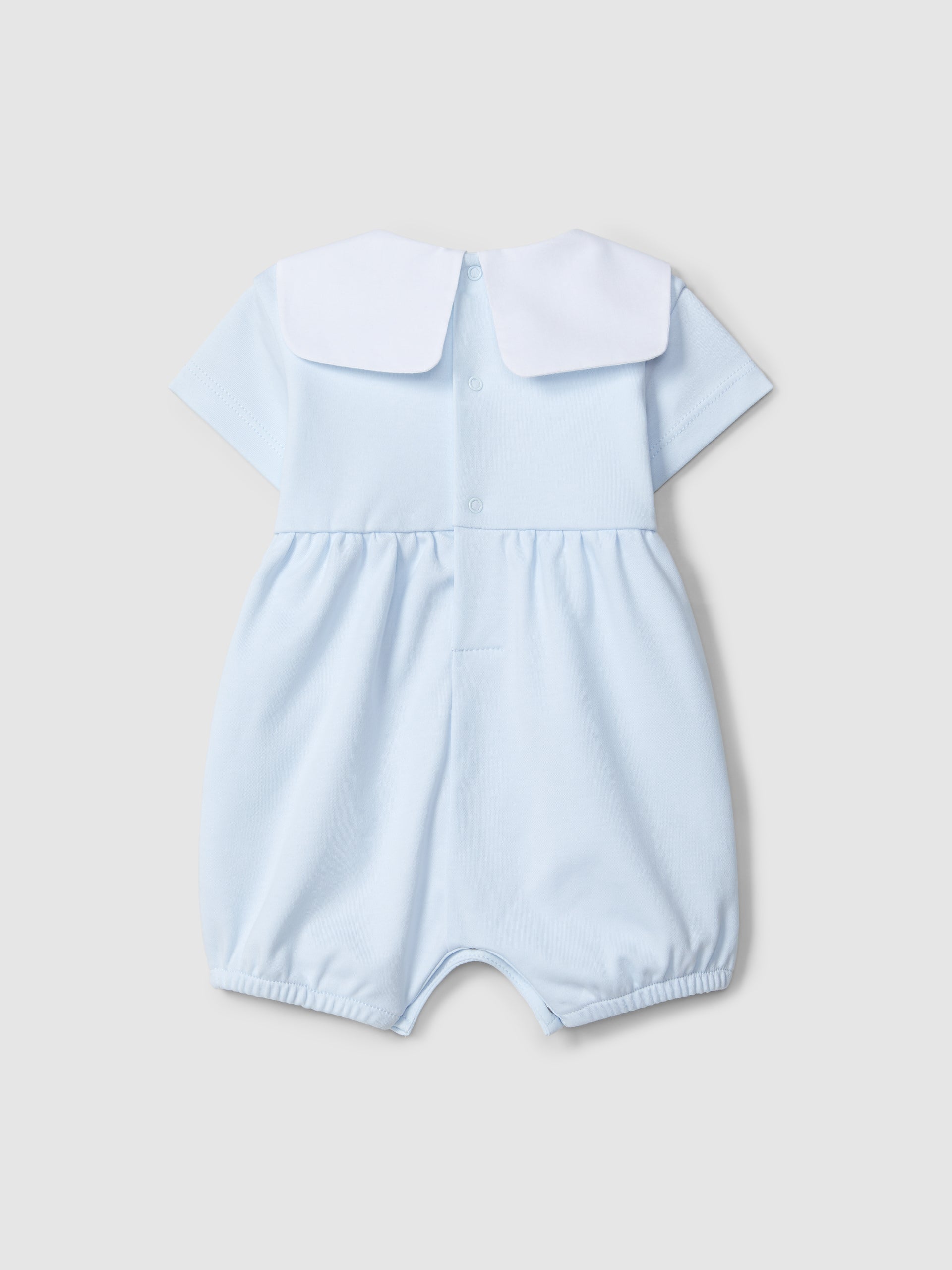 BARBOTEUSE A COL MARIN ET JACQUARD A RAYURES