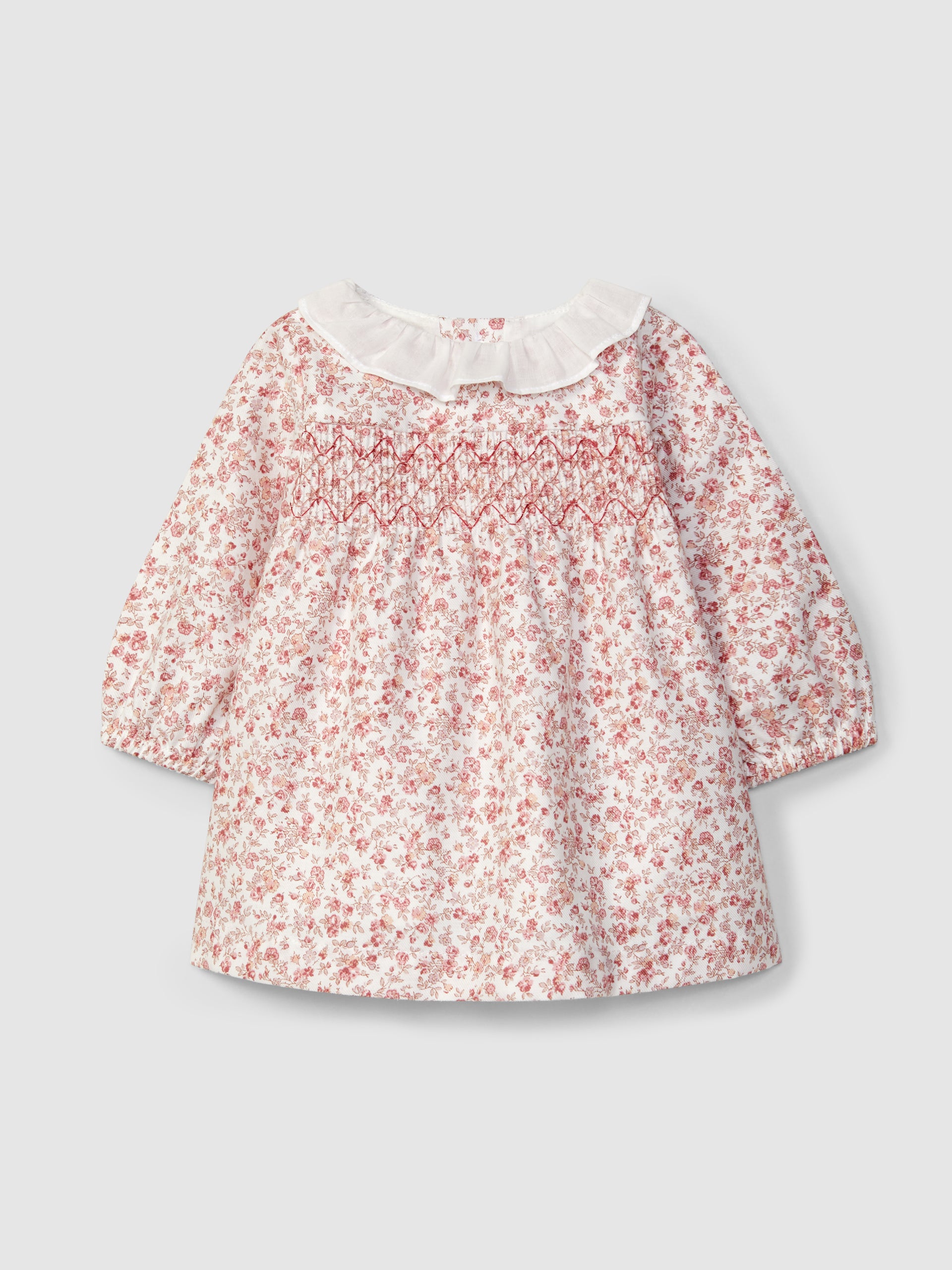 ROBE FLEURIE AVEC SMOCKS
