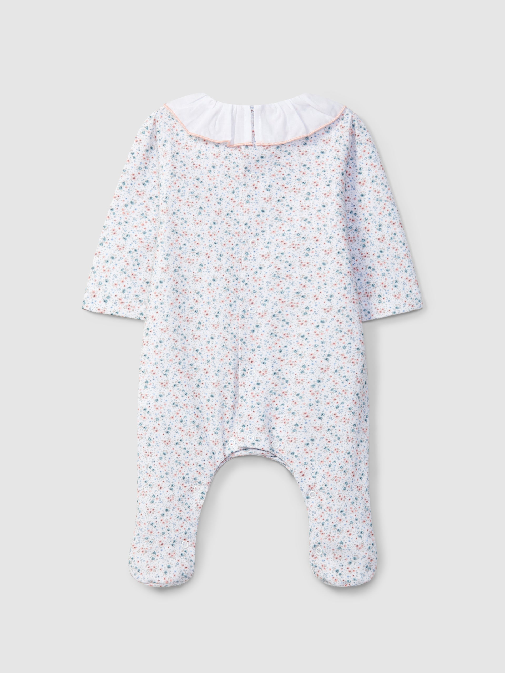 BABYGROW A FLEURS A COL A VOLANT