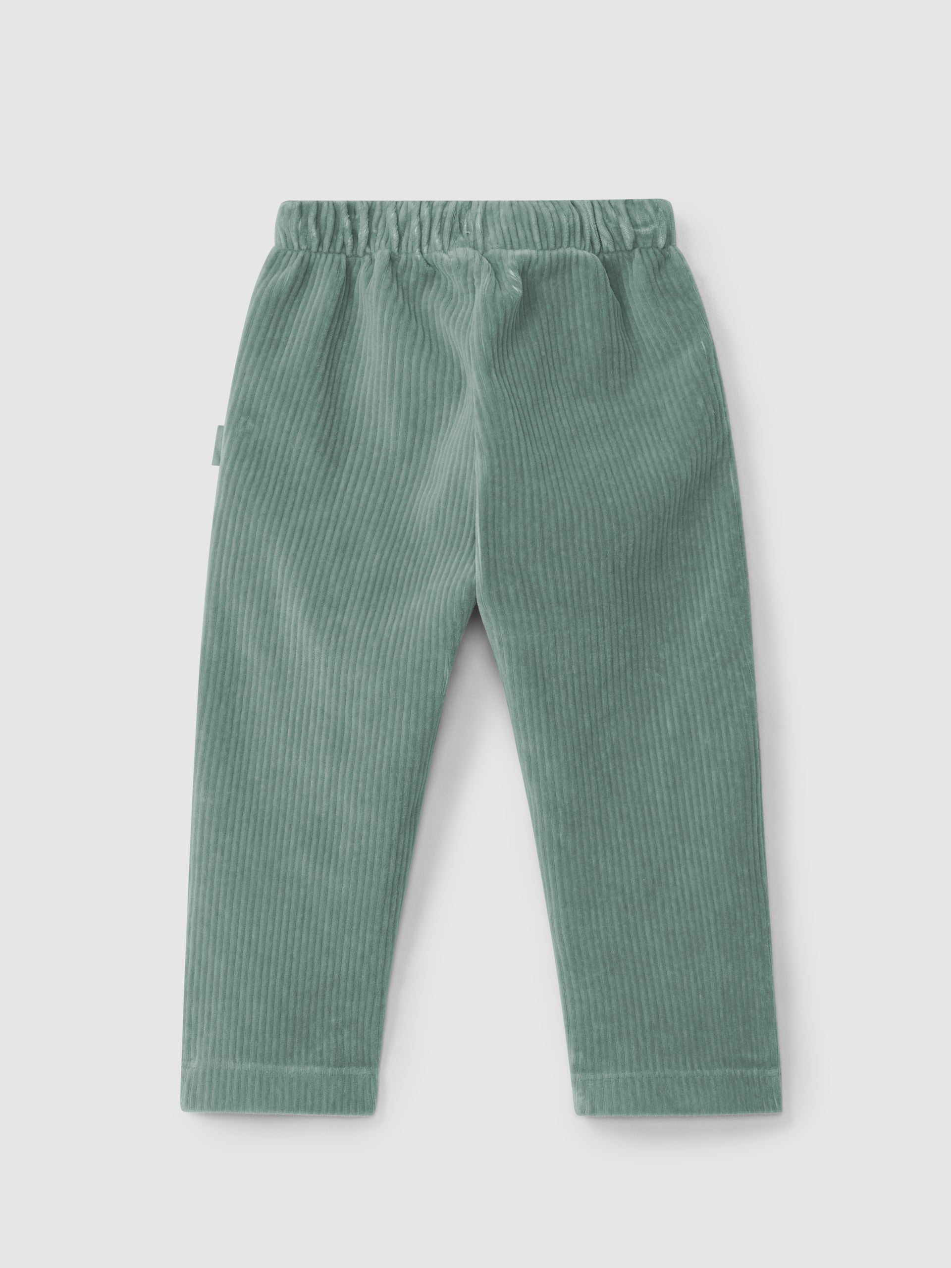 PANTALON EN TISSU DE TYPE VELOURS COTELE A POCHES