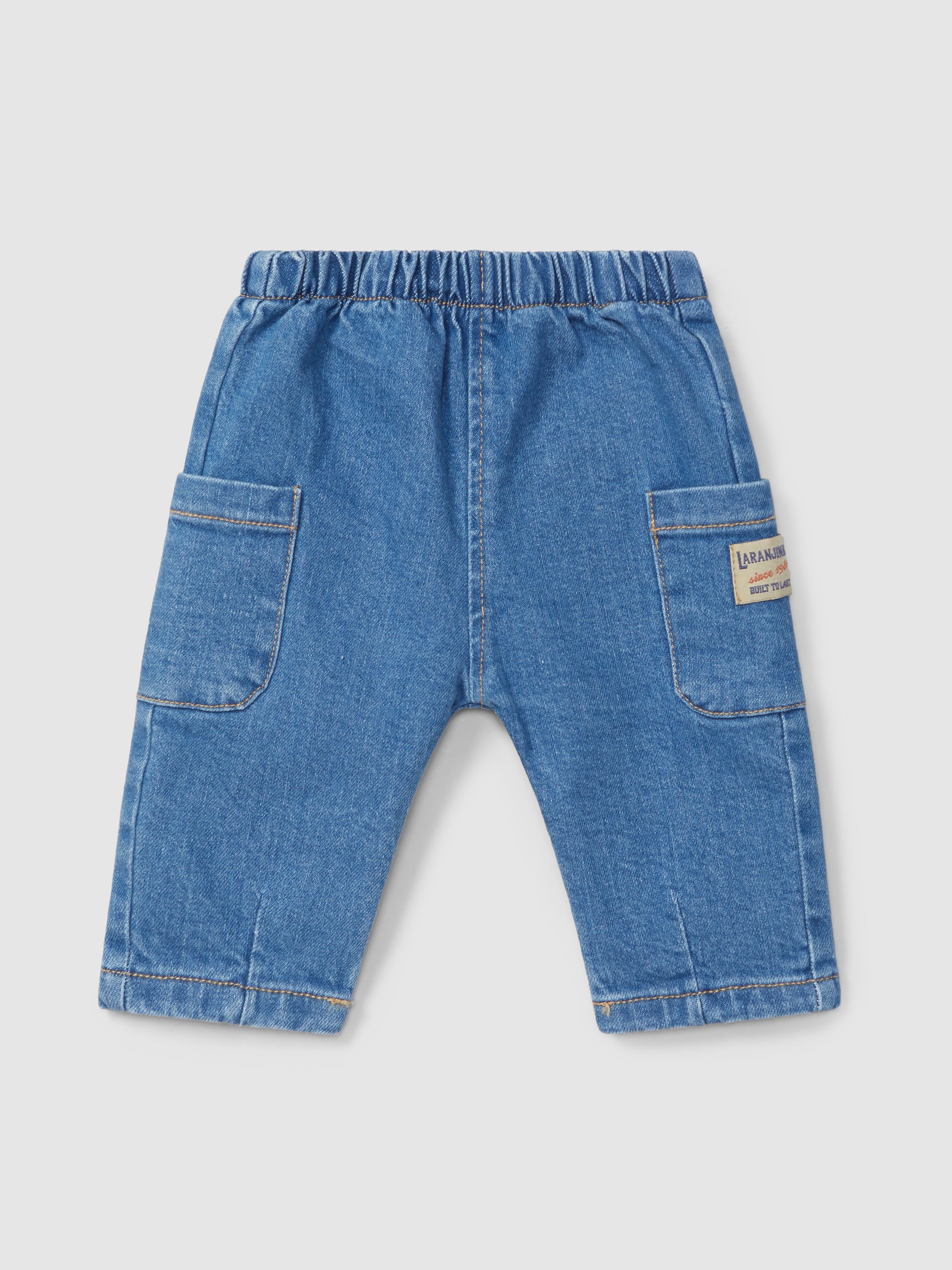 PANTALON PULL-UP EN JEAN AVEC POCHES