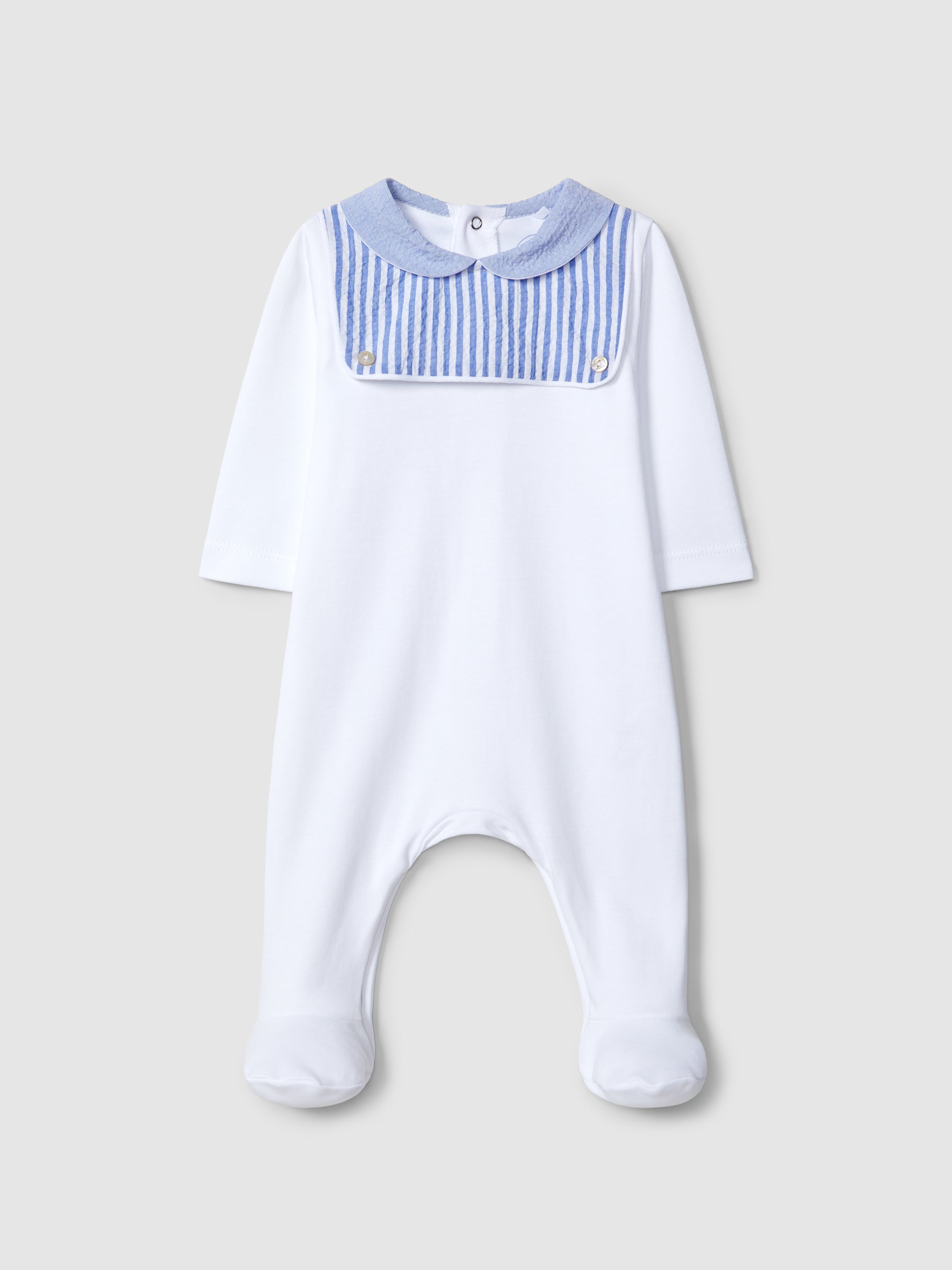 BABYGROW COL CLAUDINE SEERSUCKER A RAYURES