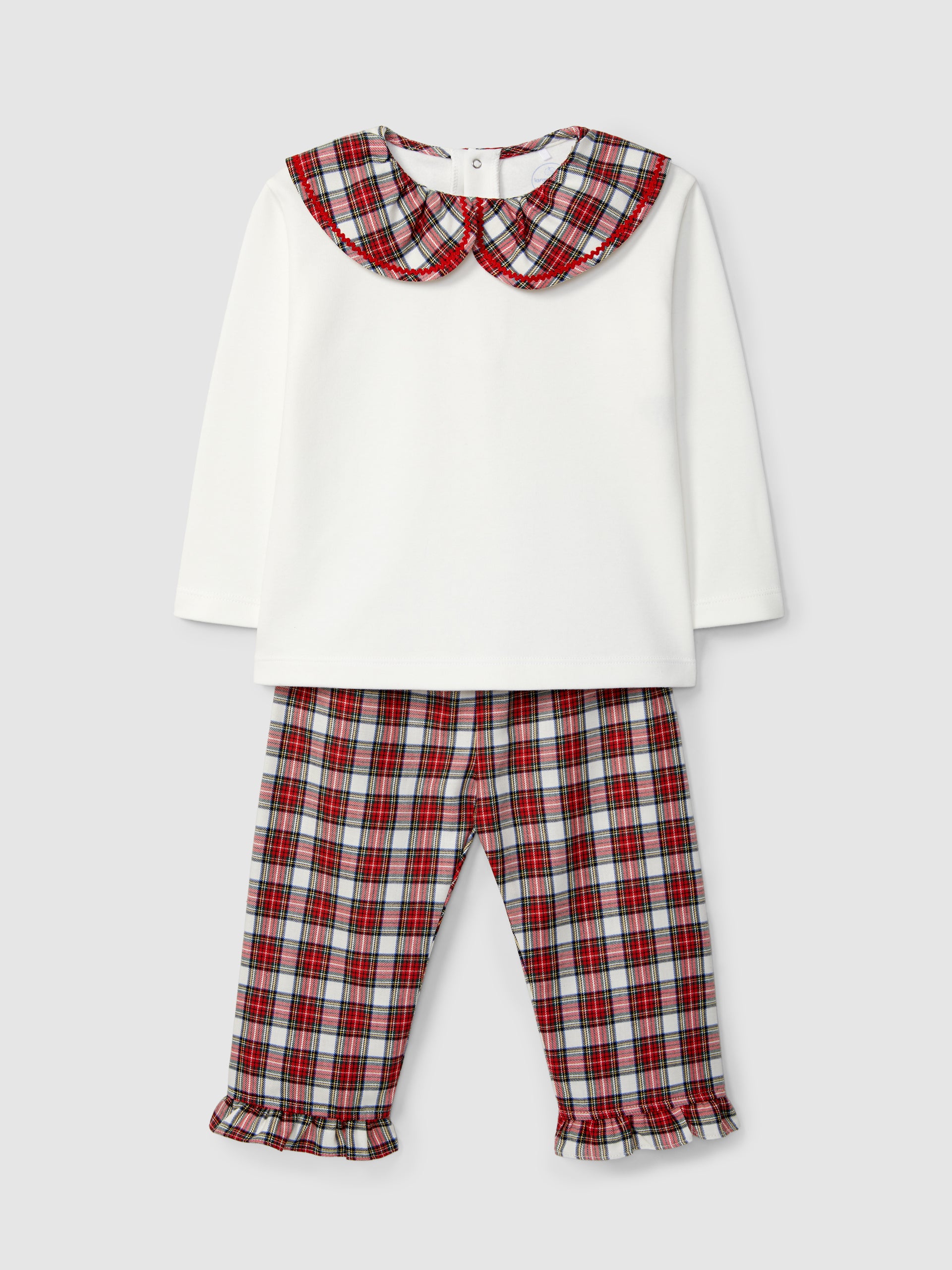 PYJAMA A CARREAUX AVEC DETAIL DE GALON
