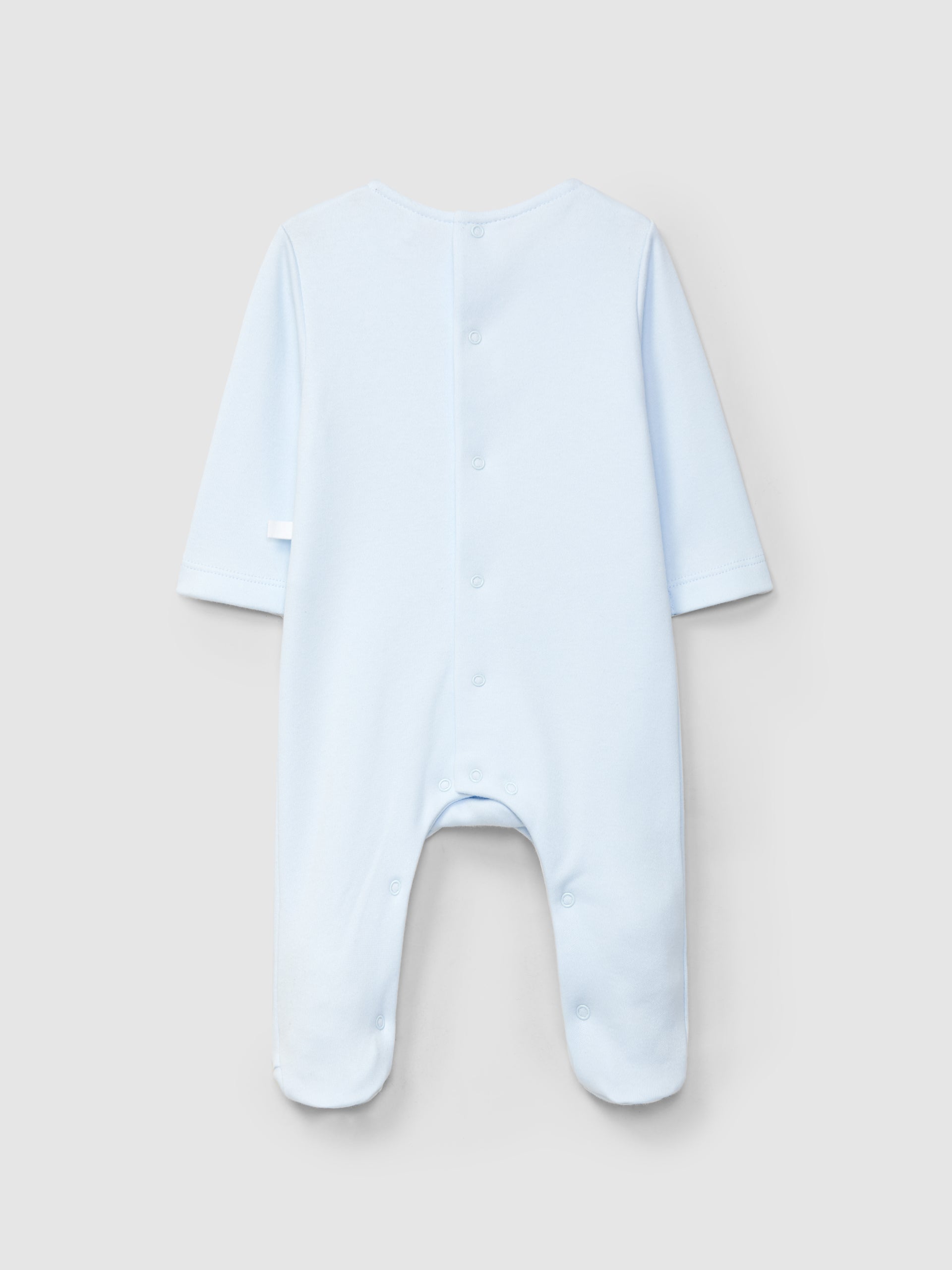 BABYGROW A COL ROND AVEC DETAIL DE RUBAN BRODE