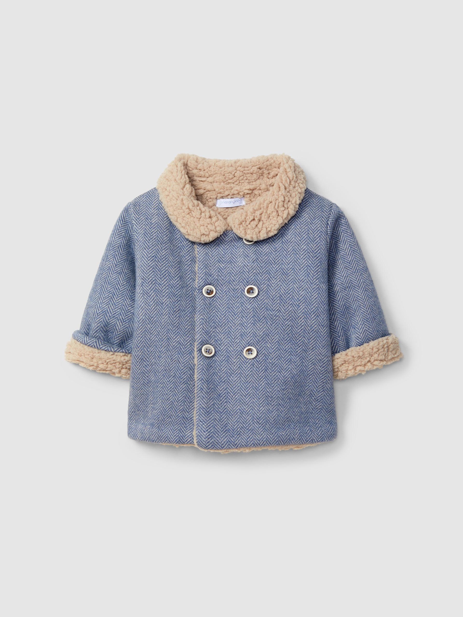 GILET EN MAILLE EN EPI DOUBLE EN FOURRURE