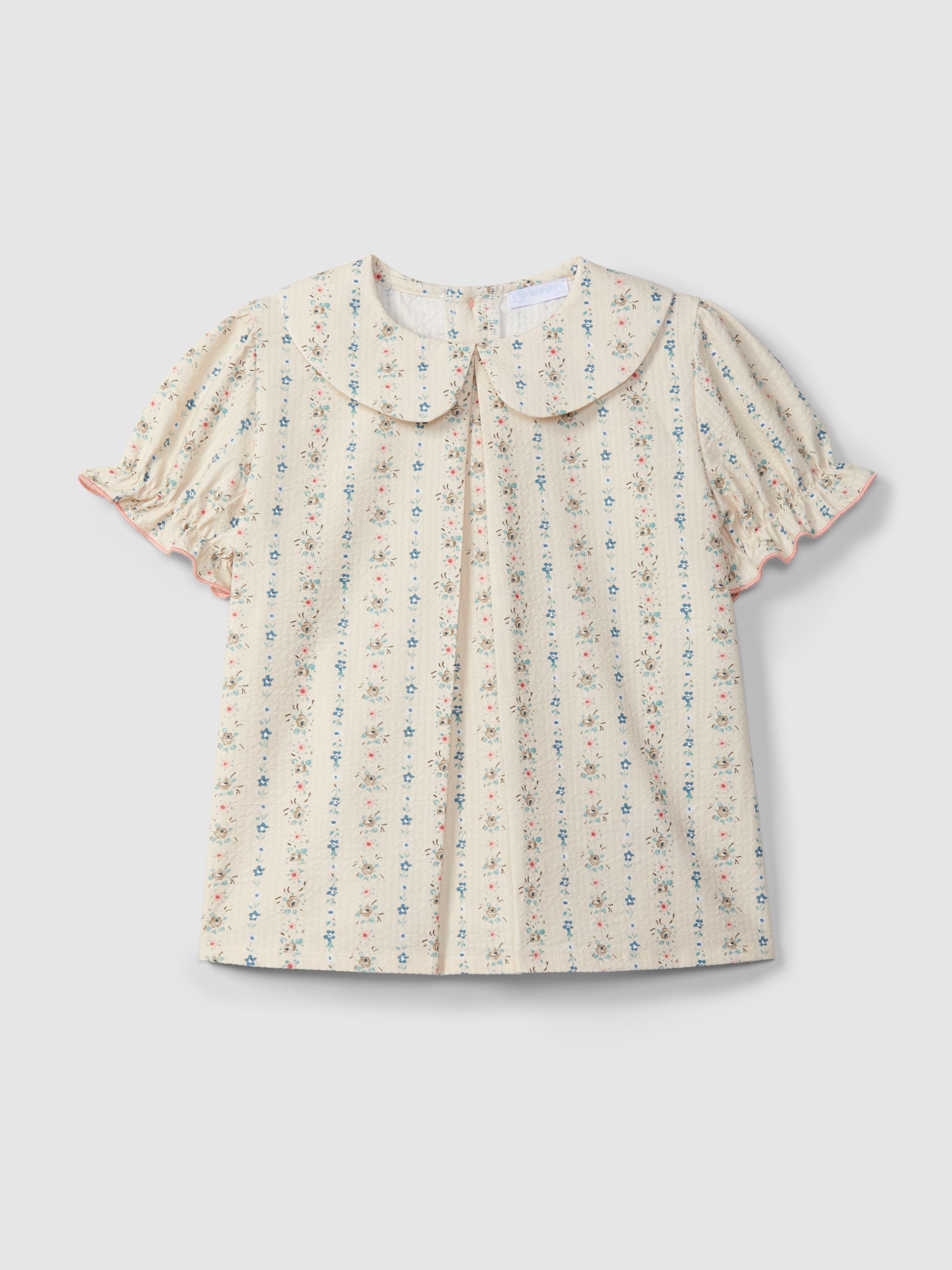 BLOUSE SEERSUCKER IMPRIME FLEURI