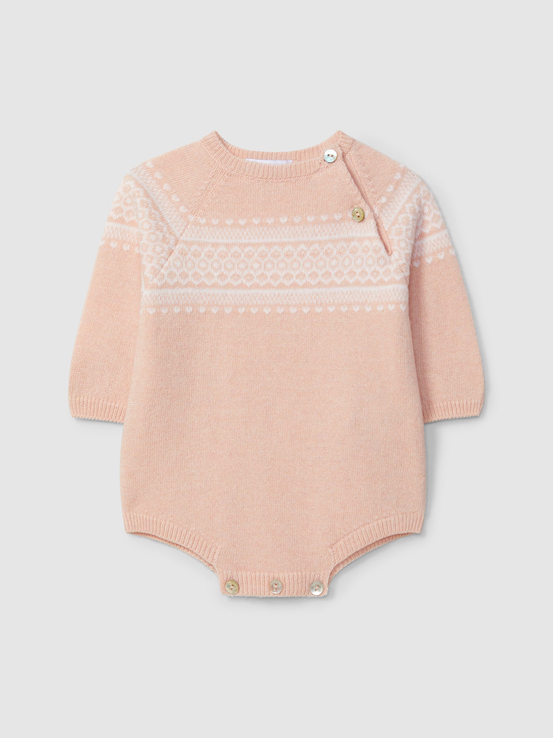 BARBOTEUSE TRICOTEE AVEC JACQUARD