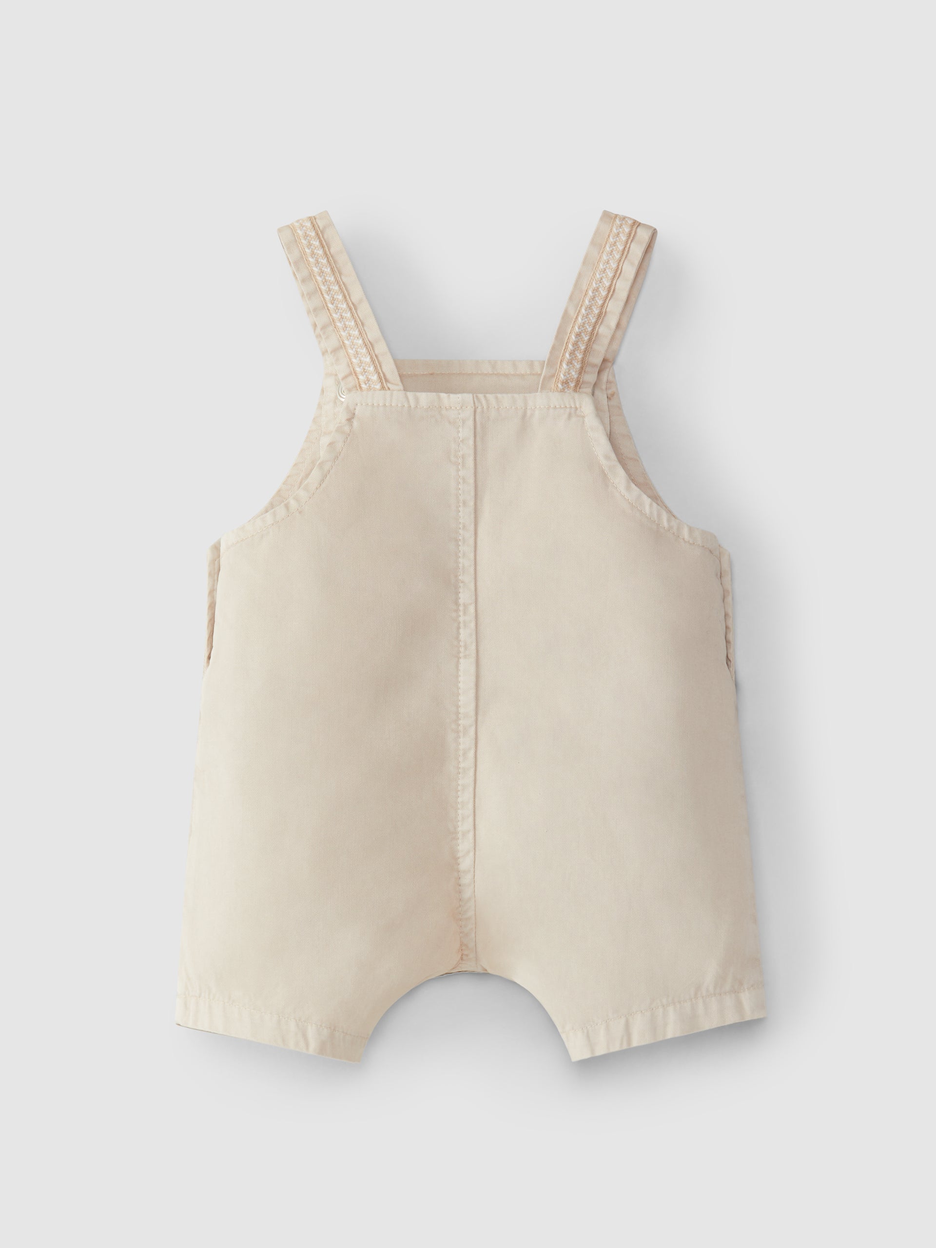 SHORT-SALOPETTE EN SERGE AVEC RUBAN DECO