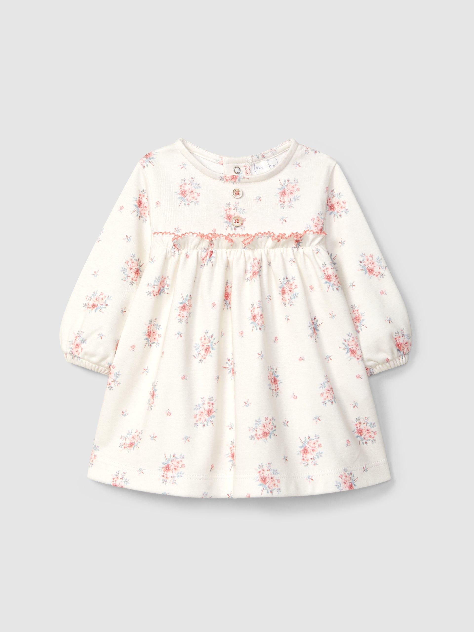 ROBE IMPRIME A FLEURS AVEC DETAIL DE VOLANT