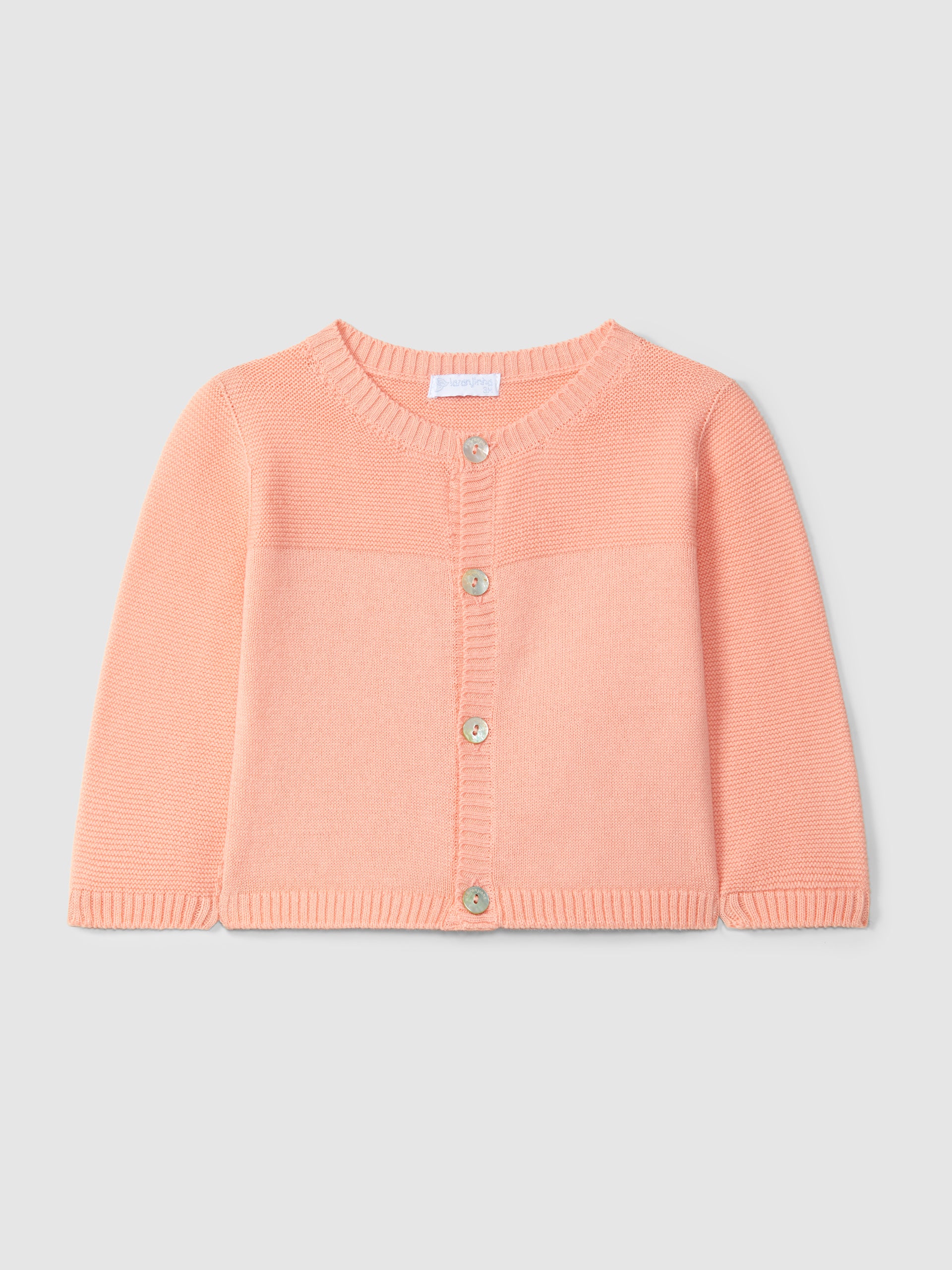 GILET TRICOTE A COL ROND
