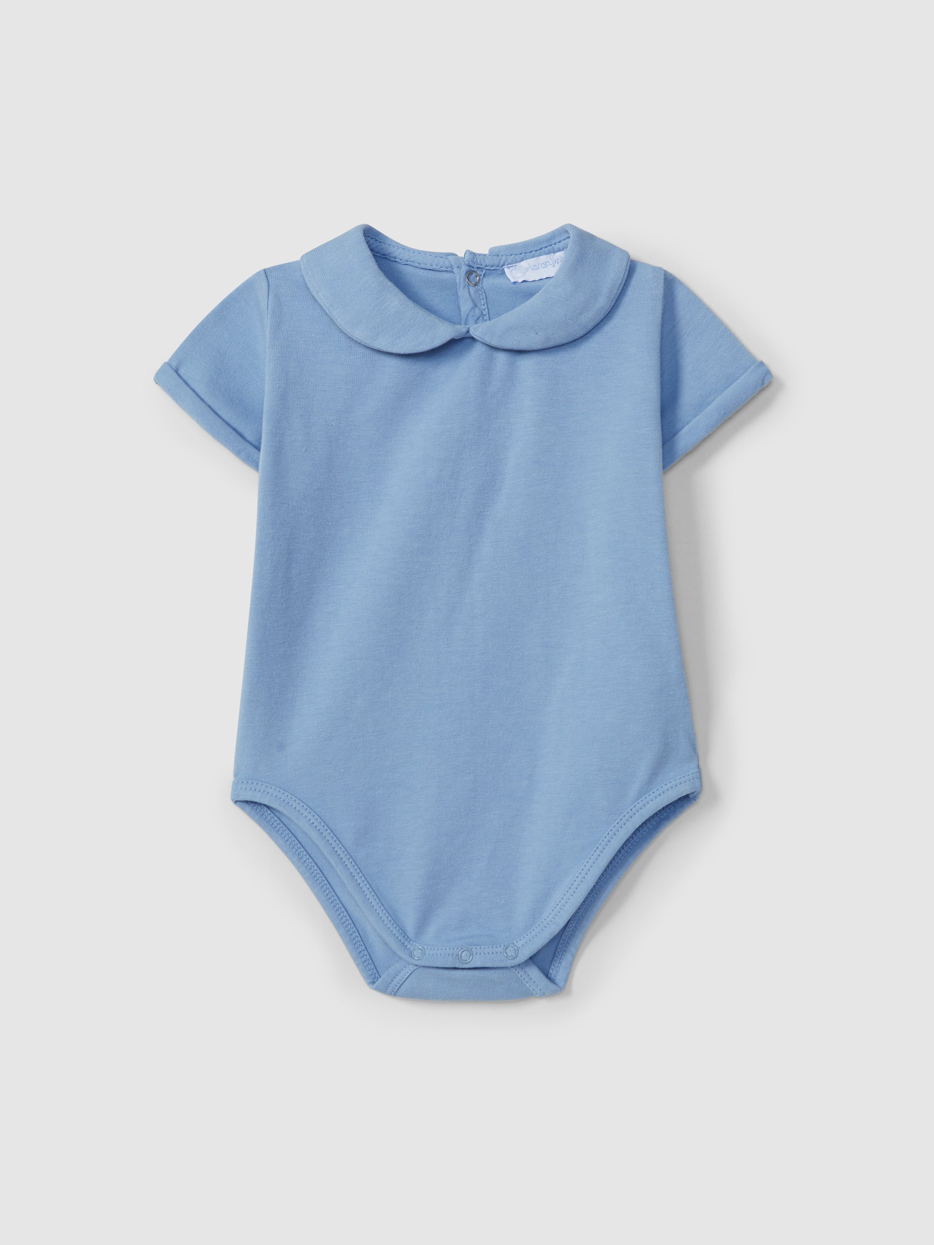 BODY EN COTON A COL CLAUDINE