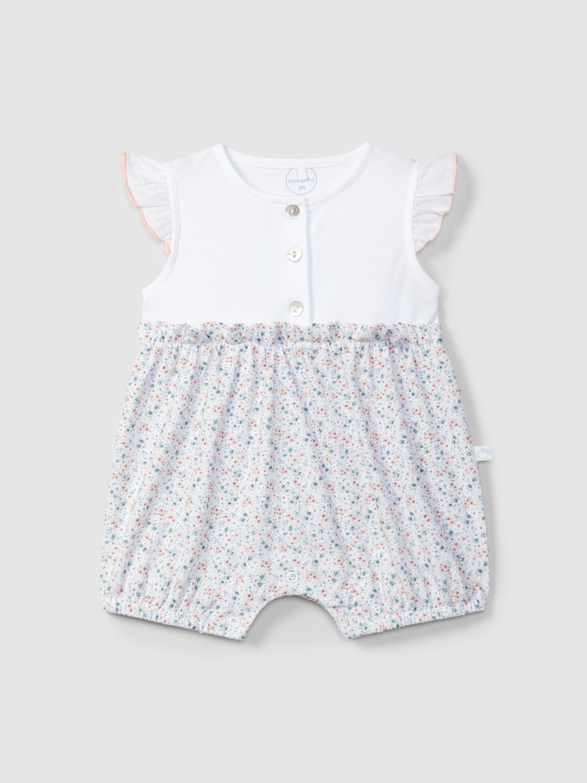 ENSEMBLE JAMBES COURTES FLEURS