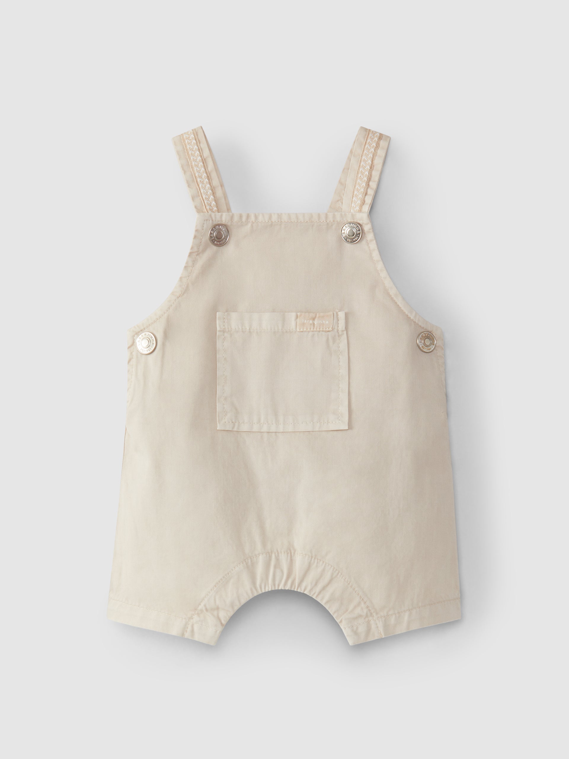 SHORT-SALOPETTE EN SERGE AVEC RUBAN DECO
