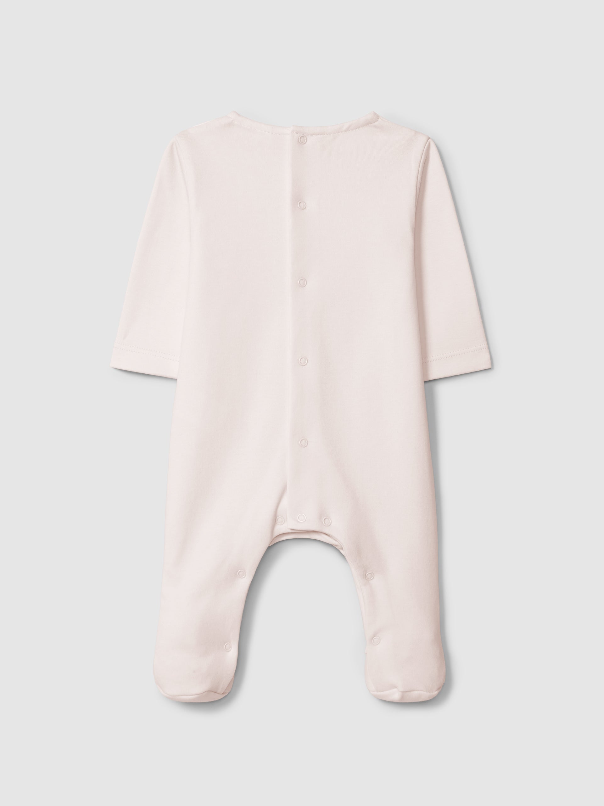 BABYGROW A COL ROND DETAIL JACQUARD A RAYURES