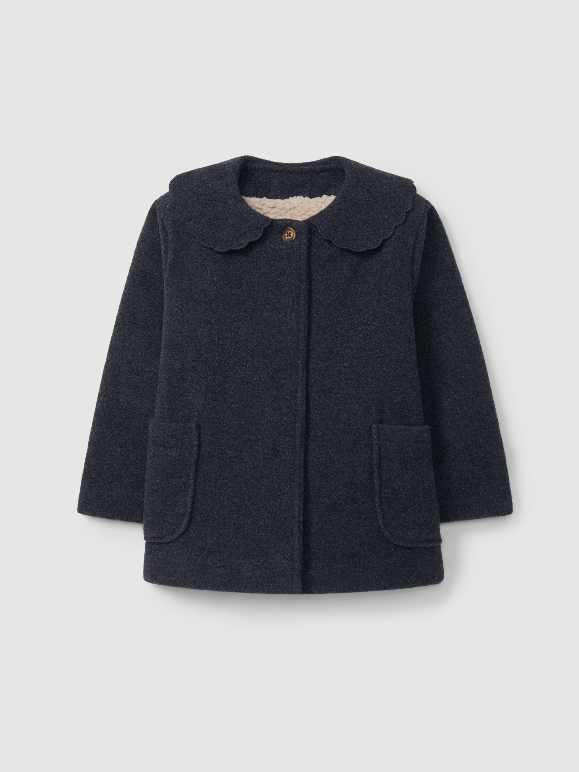 MANTEAU COL DETAIL ARRONDI ET POCHES